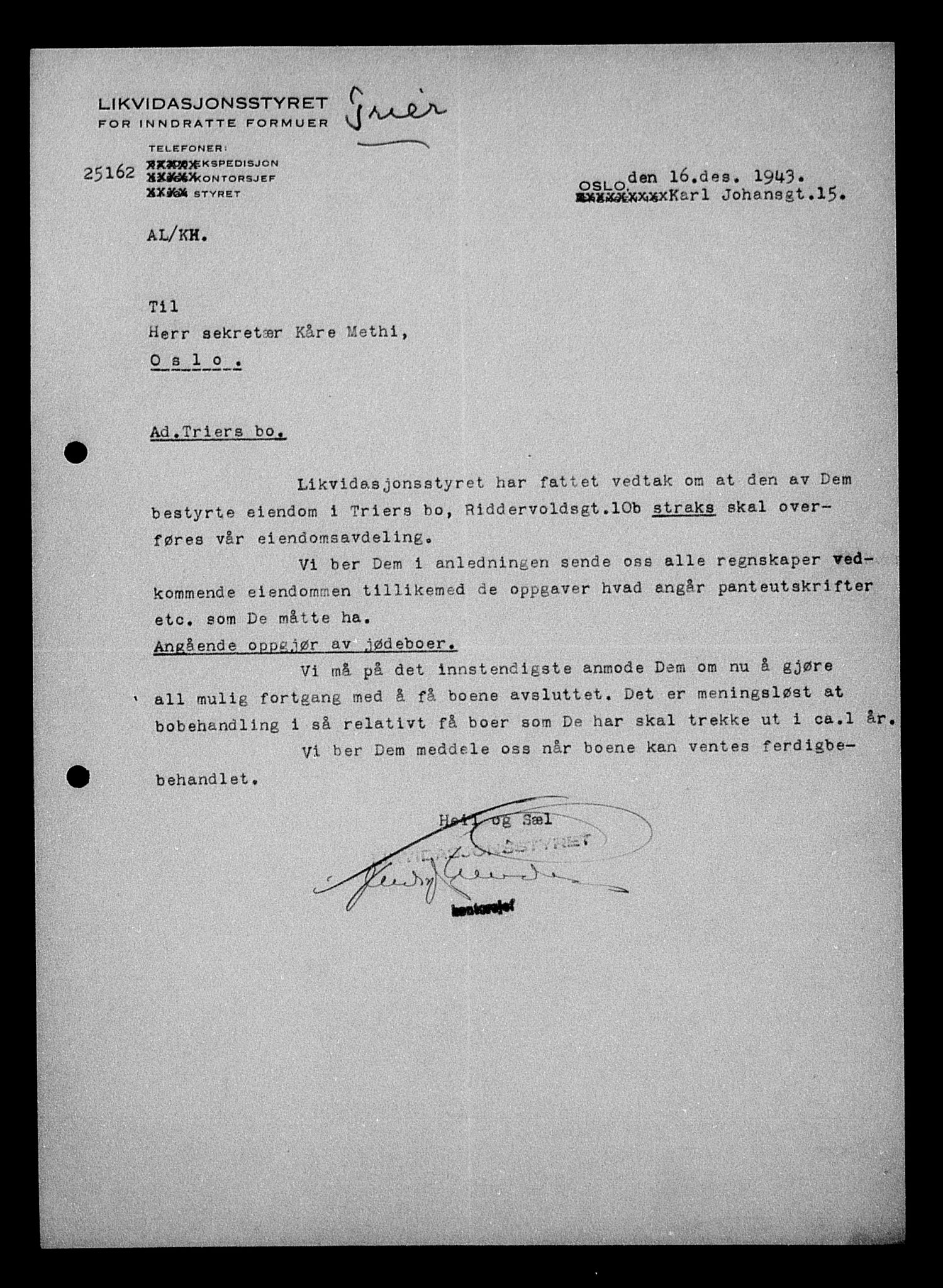 Justisdepartementet, Tilbakeføringskontoret for inndratte formuer, AV/RA-S-1564/H/Hc/Hcc/L0984: --, 1945-1947, p. 356