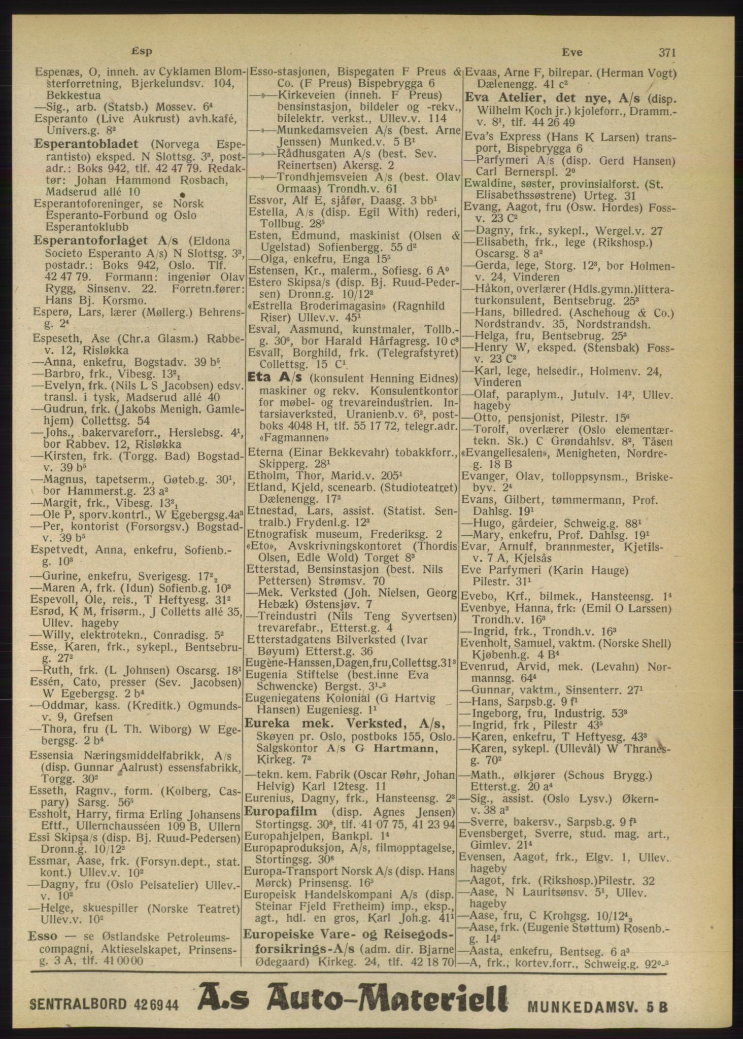 Kristiania/Oslo adressebok, PUBL/-, 1949, p. 371