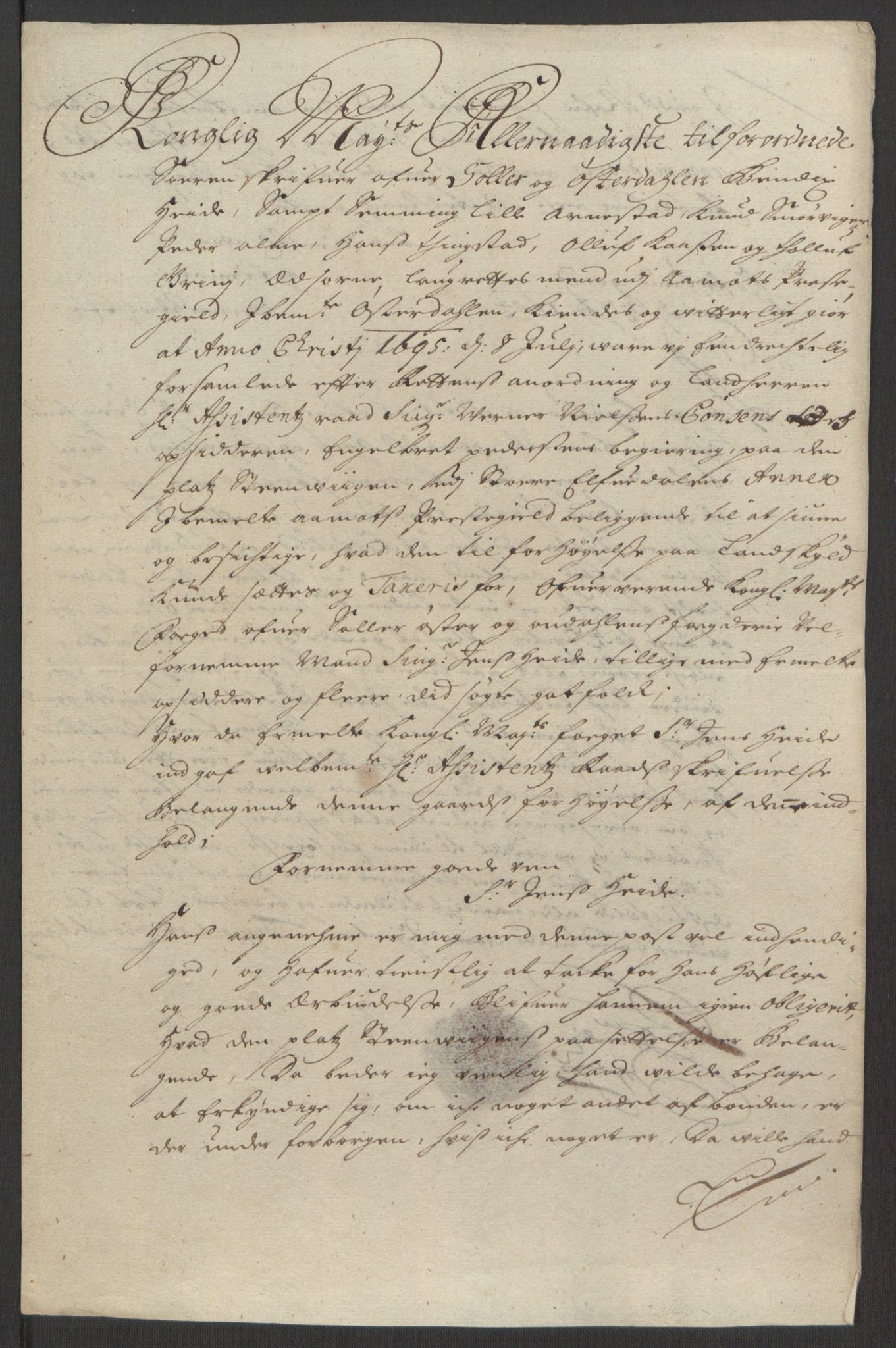 Rentekammeret inntil 1814, Reviderte regnskaper, Fogderegnskap, AV/RA-EA-4092/R13/L0833: Fogderegnskap Solør, Odal og Østerdal, 1695, p. 237