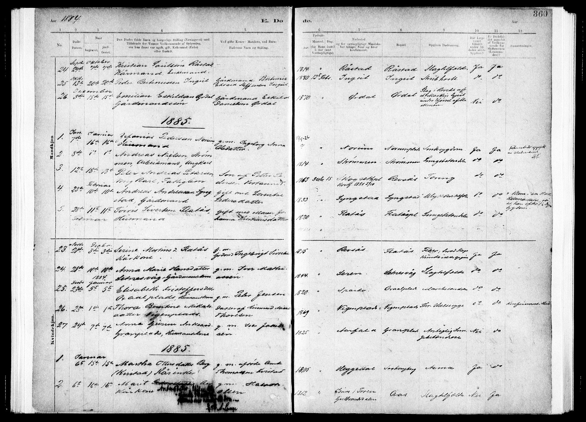 Ministerialprotokoller, klokkerbøker og fødselsregistre - Nord-Trøndelag, SAT/A-1458/730/L0285: Parish register (official) no. 730A10, 1879-1914, p. 360