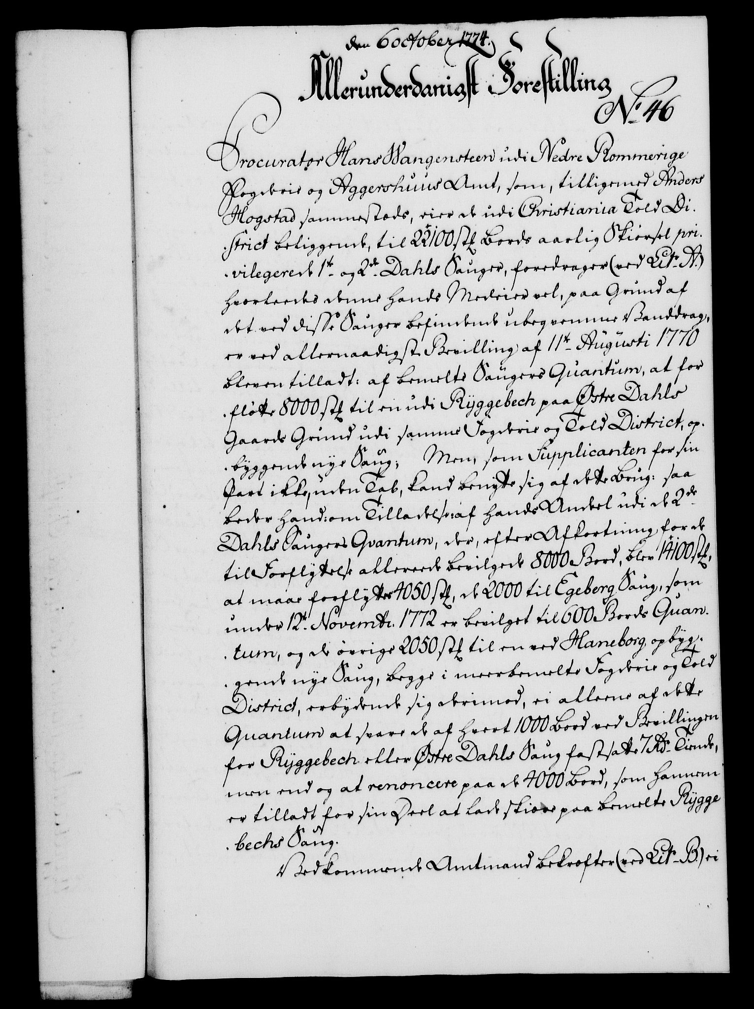 Rentekammeret, Kammerkanselliet, RA/EA-3111/G/Gf/Gfa/L0056: Norsk relasjons- og resolusjonsprotokoll (merket RK 52.56), 1774, p. 192