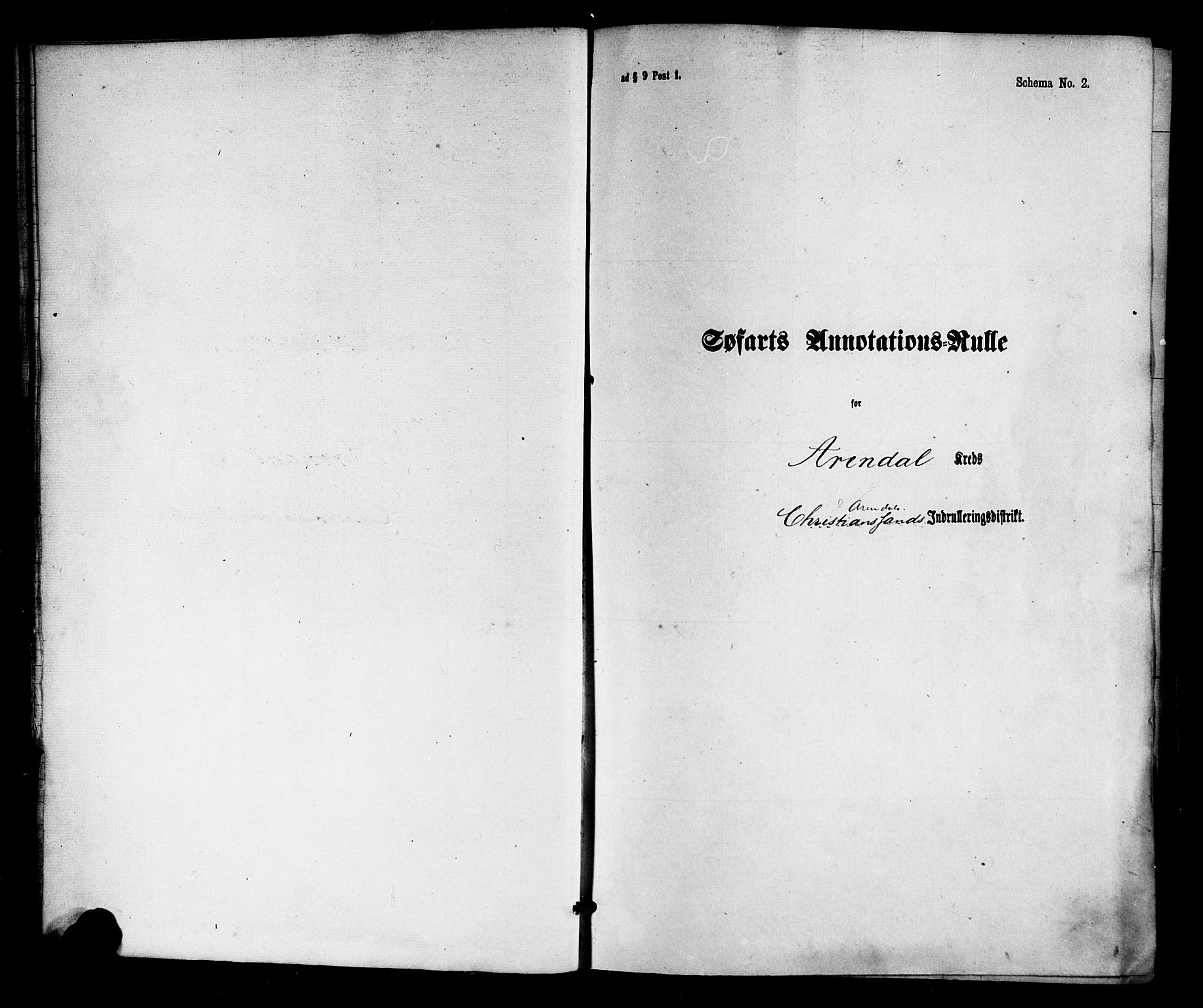 Arendal mønstringskrets, SAK/2031-0012/F/Fa/L0002: Annotasjonsrulle nr 1-1910 med register, S-2, 1868-1880, p. 25
