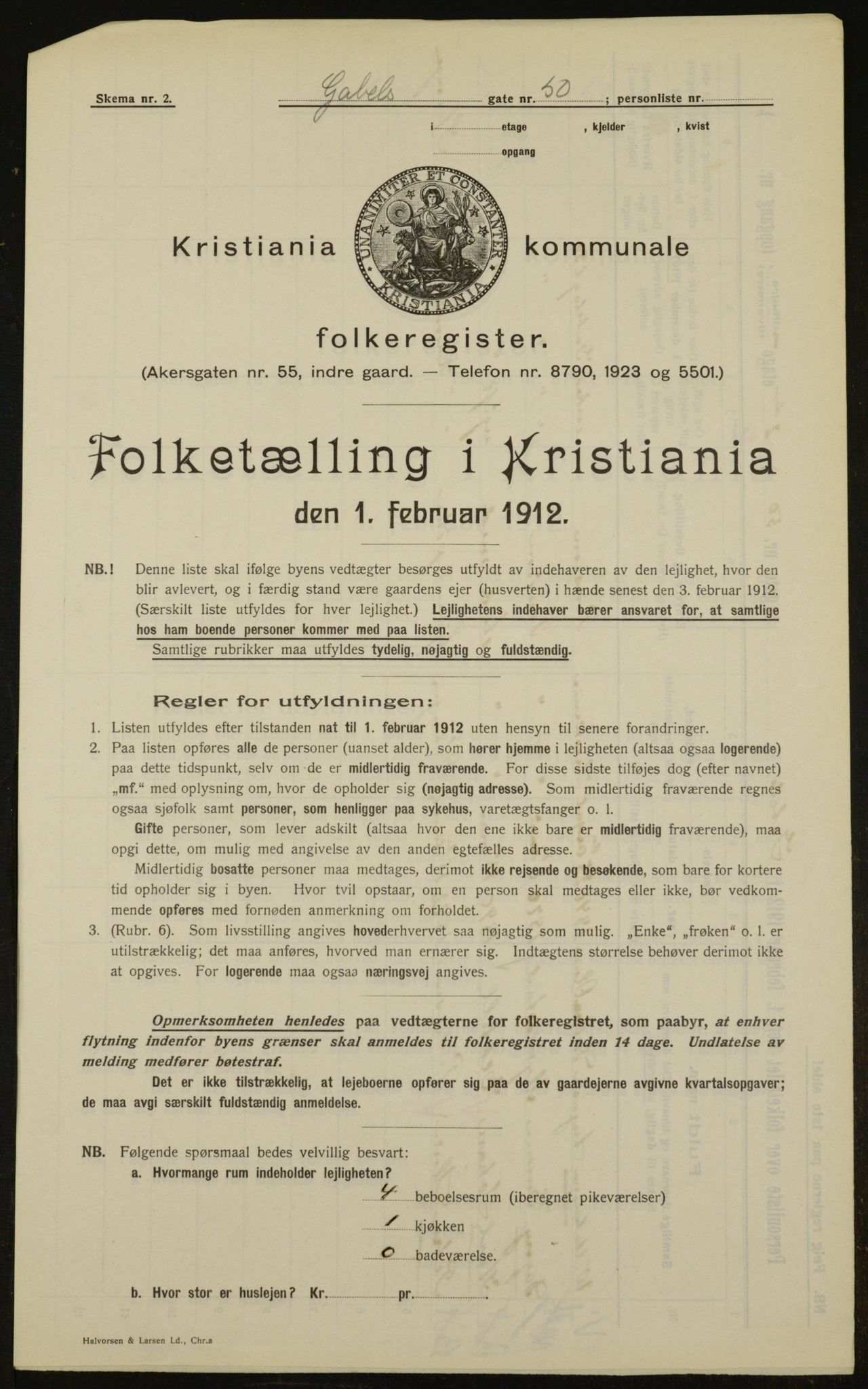 OBA, Municipal Census 1912 for Kristiania, 1912, p. 28566