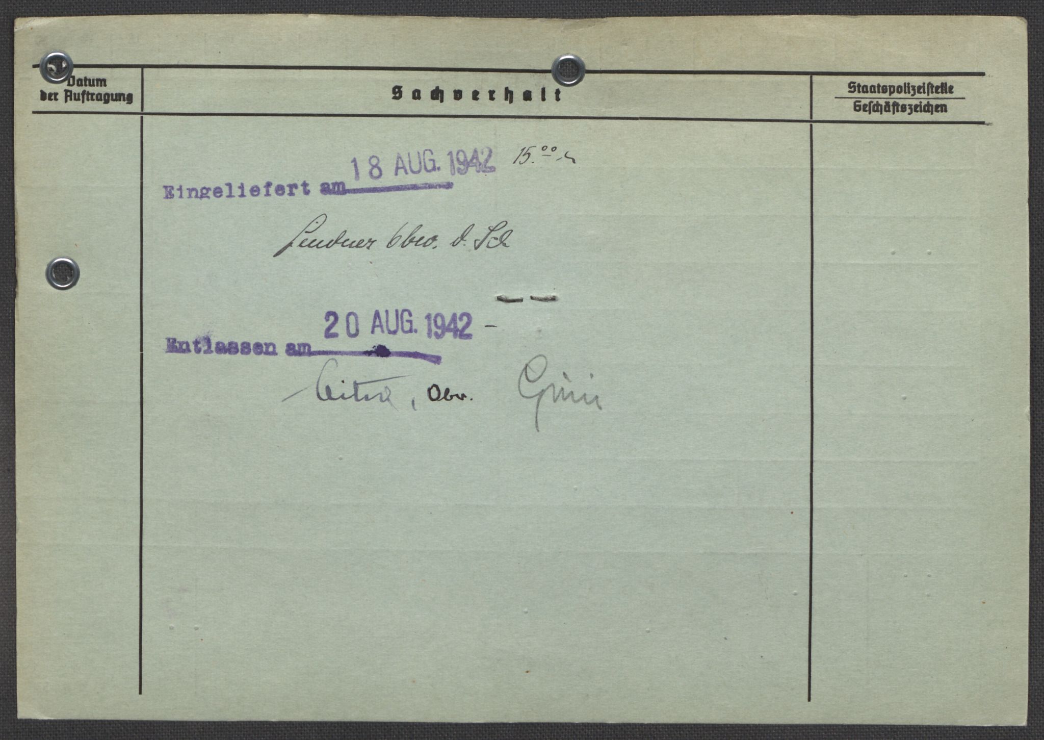 Befehlshaber der Sicherheitspolizei und des SD, RA/RAFA-5969/E/Ea/Eaa/L0004: Register over norske fanger i Møllergata 19: Hal-Hæ, 1940-1945, p. 3