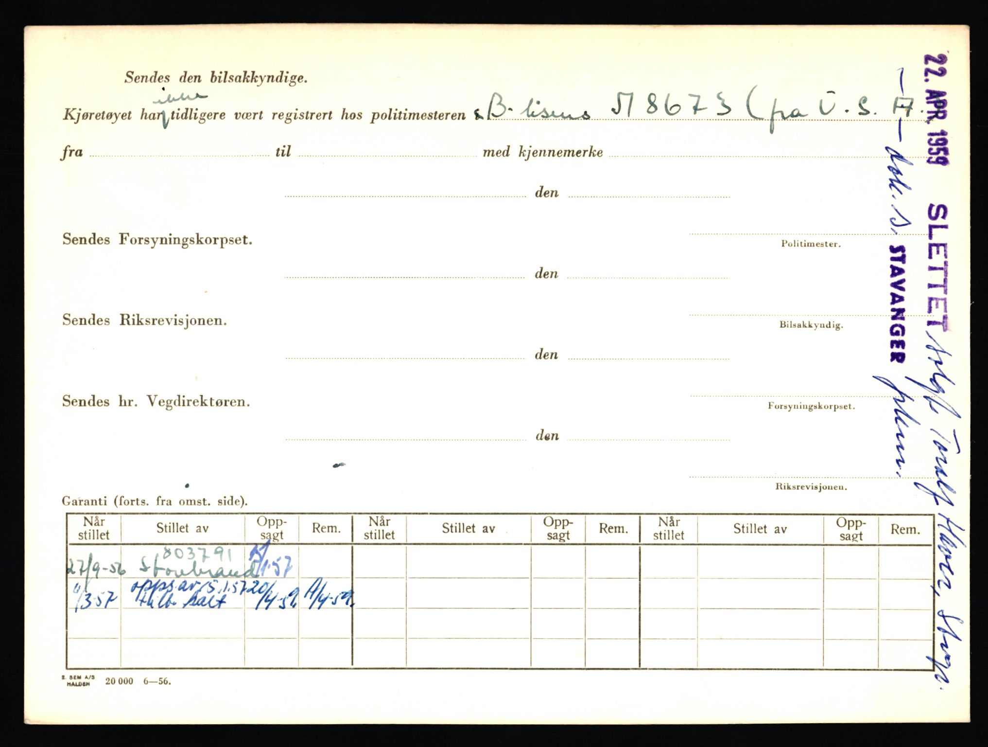 Stavanger trafikkstasjon, AV/SAST-A-101942/0/F/L0019: L-10500 - L-10999, 1930-1971, p. 852