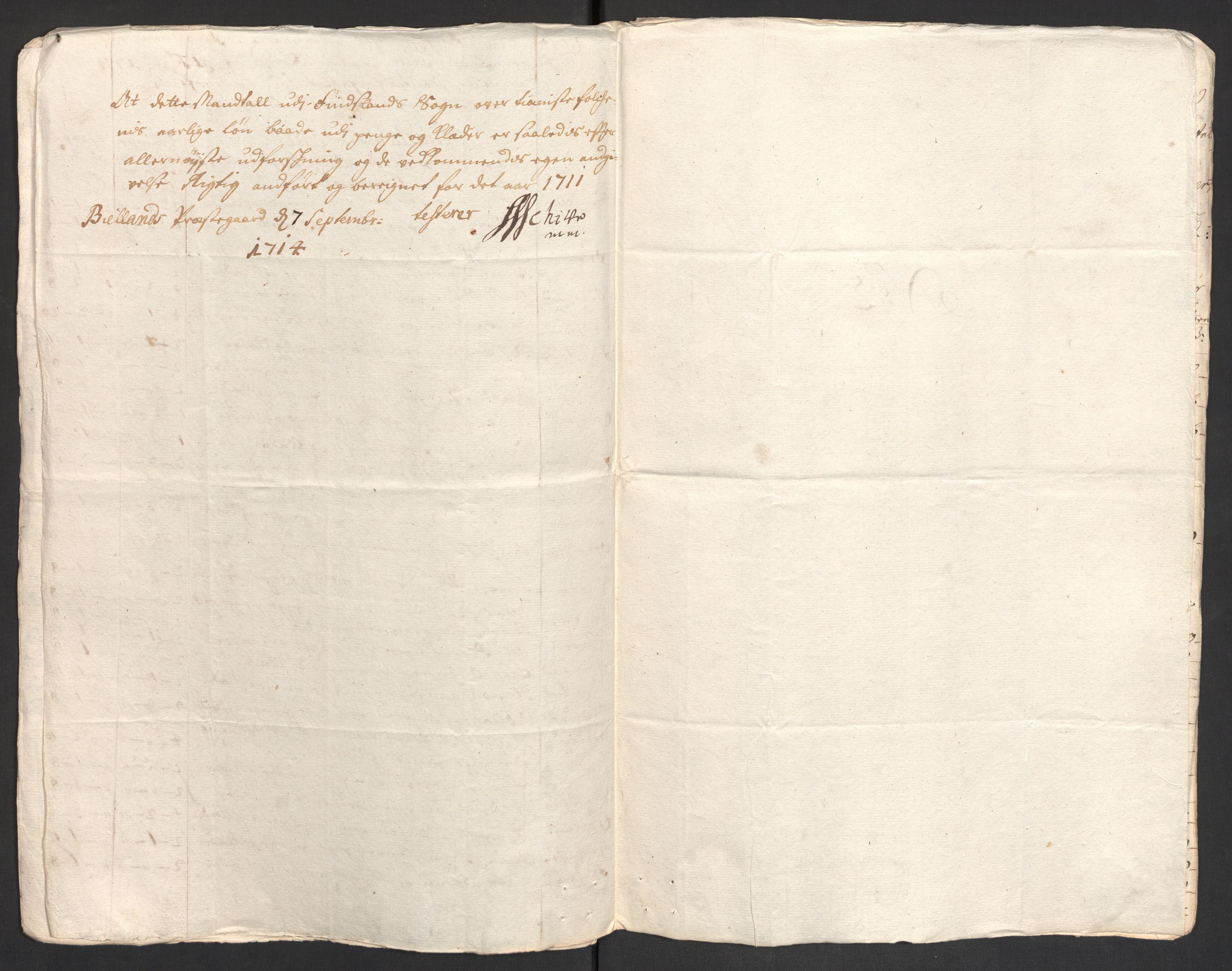 Rentekammeret inntil 1814, Reviderte regnskaper, Fogderegnskap, AV/RA-EA-4092/R43/L2554: Fogderegnskap Lista og Mandal, 1711, p. 547