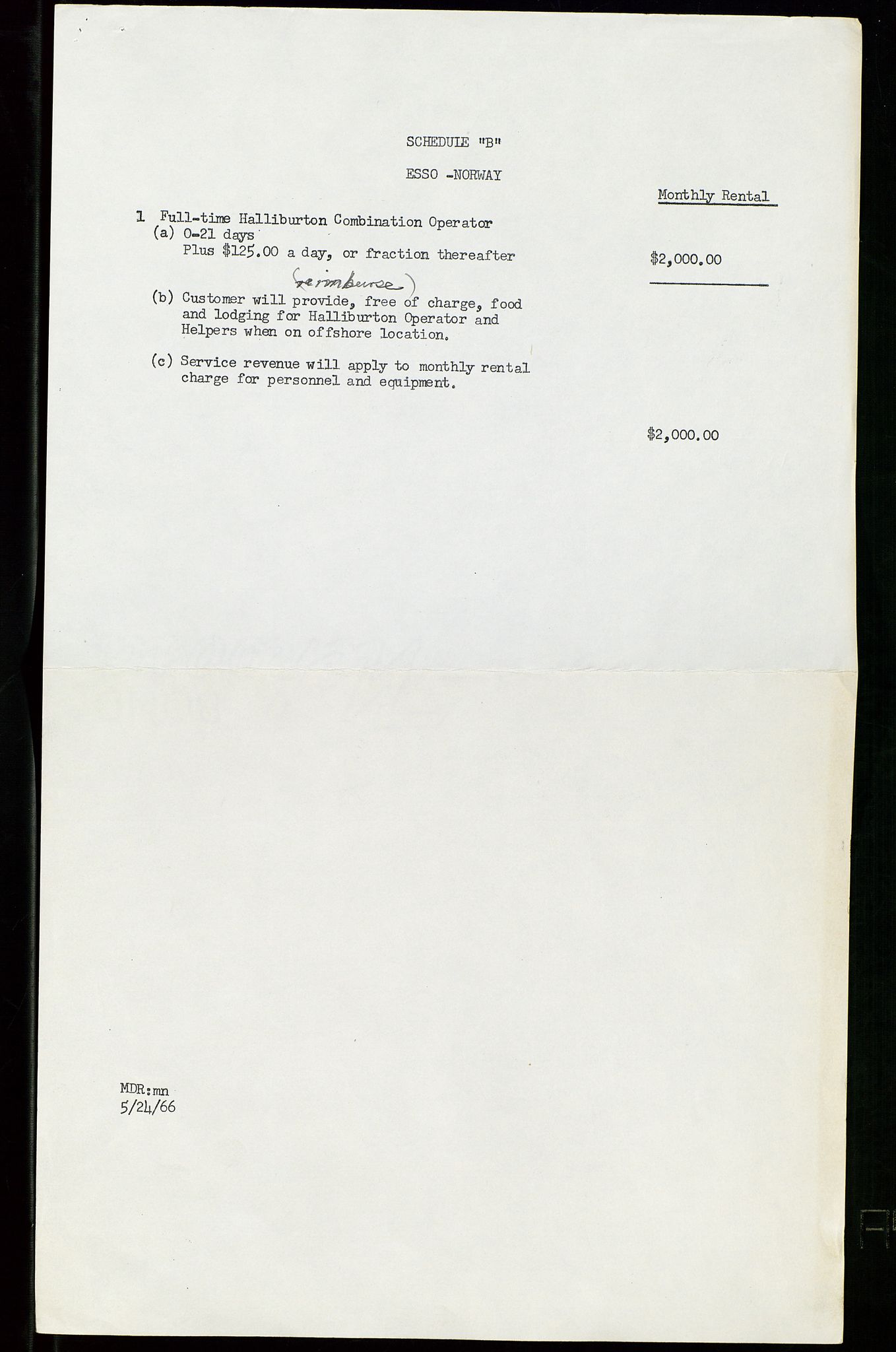 Pa 1512 - Esso Exploration and Production Norway Inc., SAST/A-101917/E/Ea/L0020: Kontrakter og avtaler, 1966-1974, p. 461