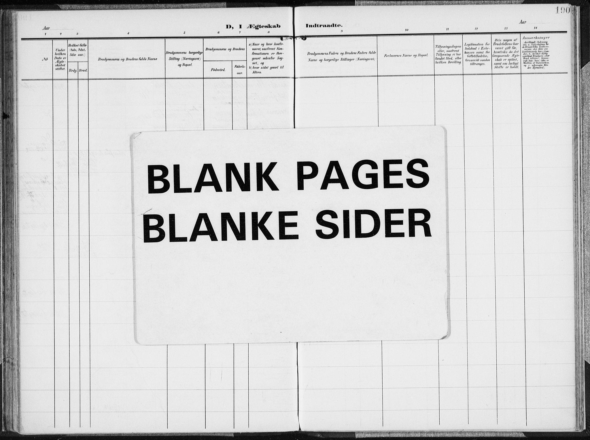 Mandal sokneprestkontor, AV/SAK-1111-0030/F/Fa/Faa/L0020: Parish register (official) no. A 20, 1906-1912, p. 190