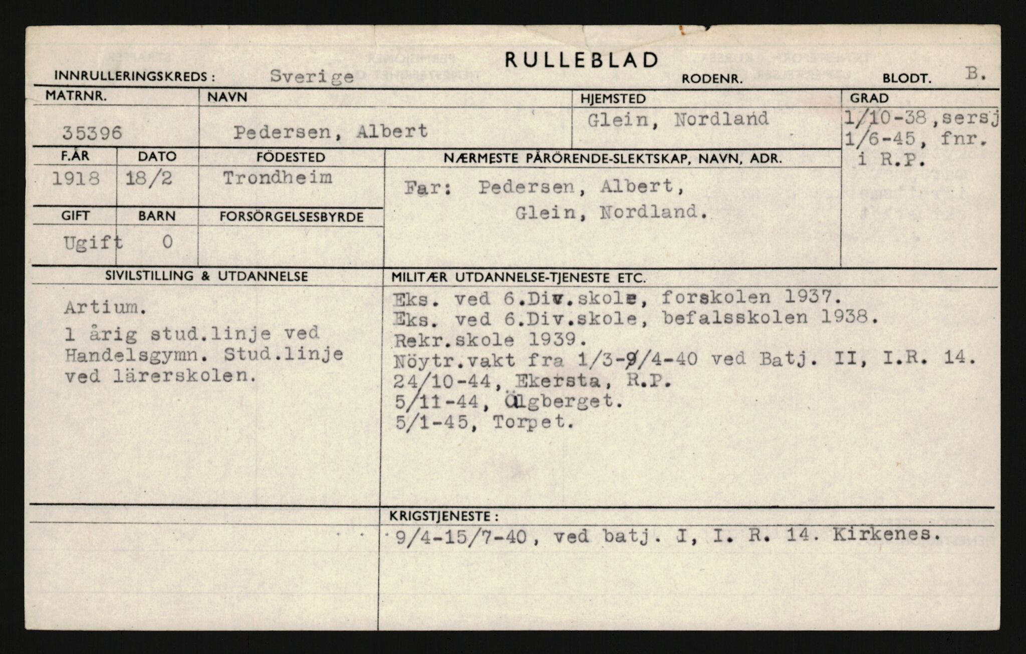 Forsvaret, Sør-Hålogaland landforsvar, AV/RA-RAFA-2552/P/Pa/L0303: Personellmapper for slettet personell, yrkesbefal og vernepliktig befal, født 1917-1920, 1936-1980, p. 373