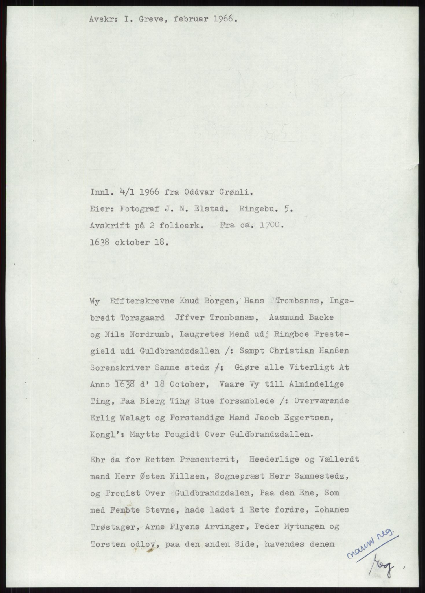 Samlinger til kildeutgivelse, Diplomavskriftsamlingen, RA/EA-4053/H/Ha, p. 1962