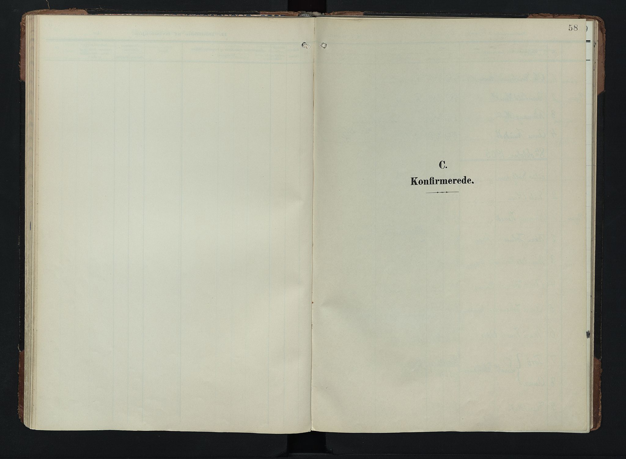 Lom prestekontor, SAH/PREST-070/K/L0011: Parish register (official) no. 11, 1904-1928, p. 58