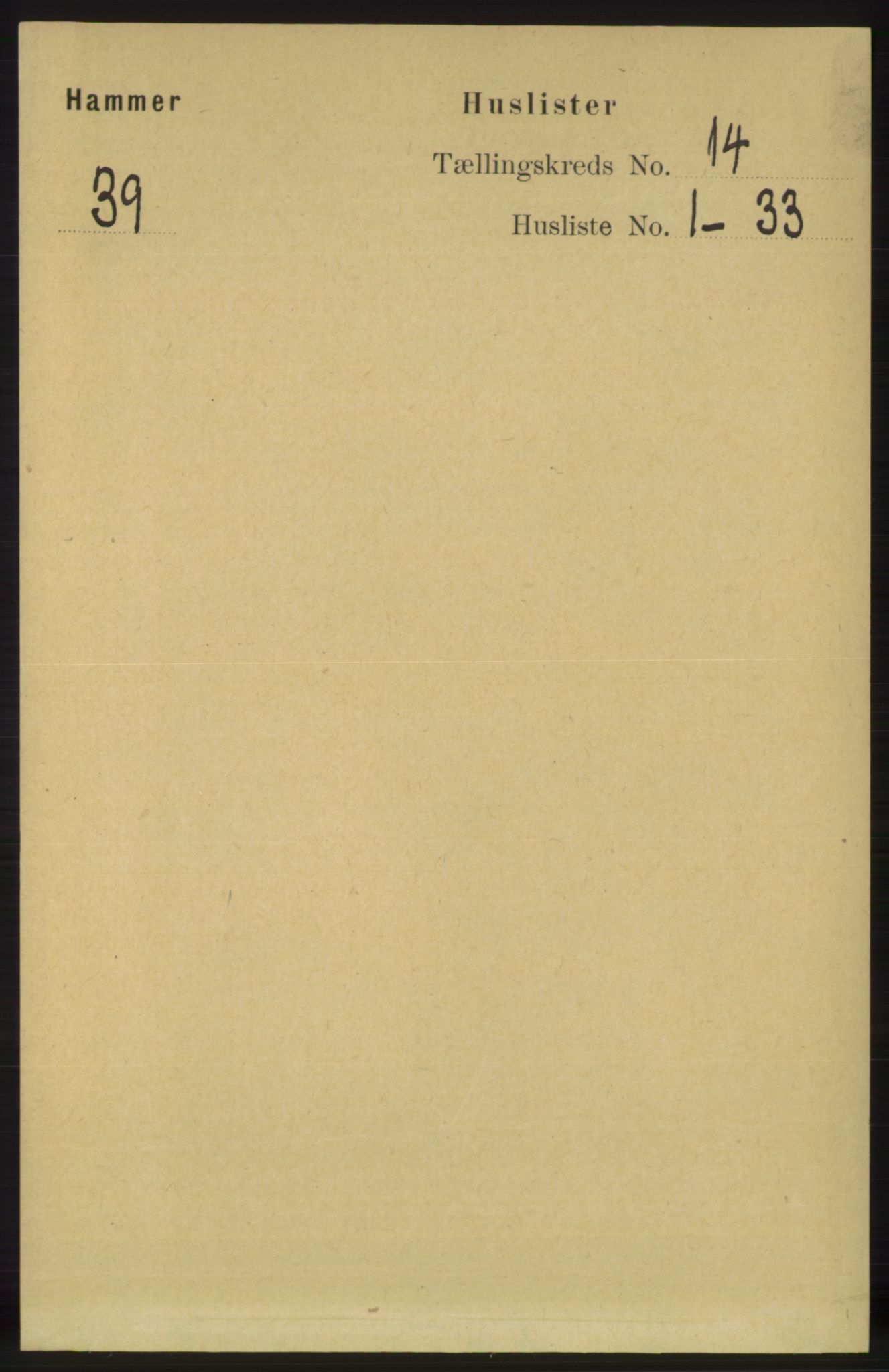 RA, 1891 census for 1254 Hamre, 1891, p. 4354