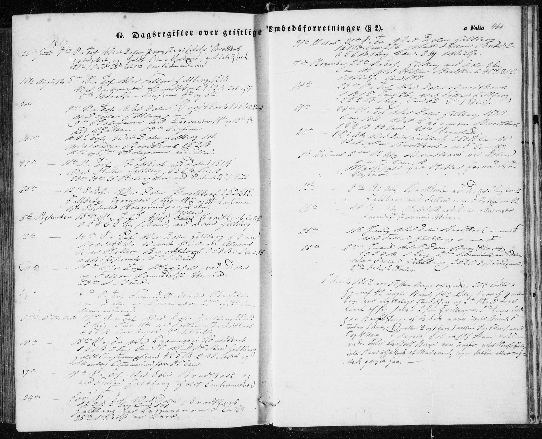 Ministerialprotokoller, klokkerbøker og fødselsregistre - Sør-Trøndelag, SAT/A-1456/634/L0530: Parish register (official) no. 634A06, 1852-1860, p. 464