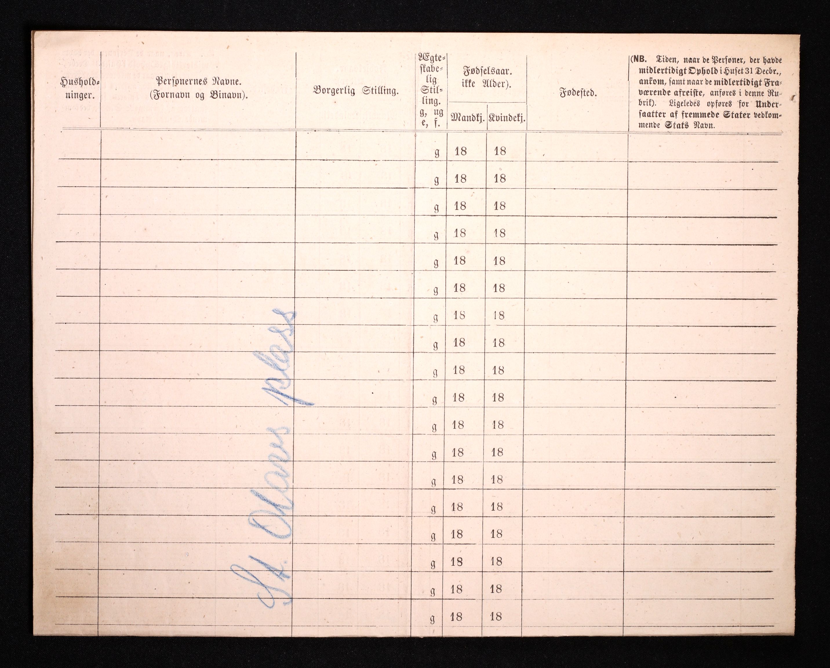 RA, 1870 census for 0301 Kristiania, 1870, p. 3608