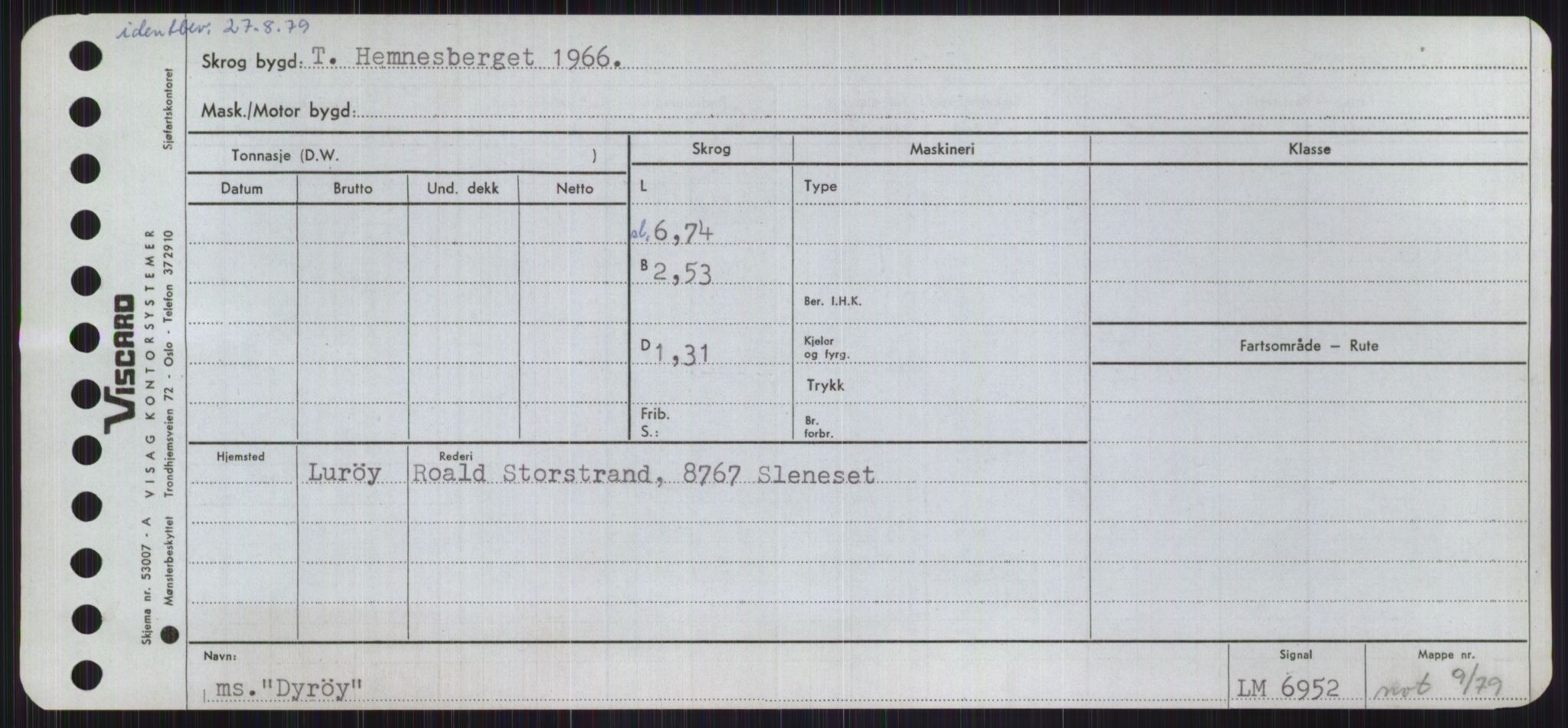 Sjøfartsdirektoratet med forløpere, Skipsmålingen, AV/RA-S-1627/H/Ha/L0001/0002: Fartøy, A-Eig / Fartøy Bjør-Eig, p. 923