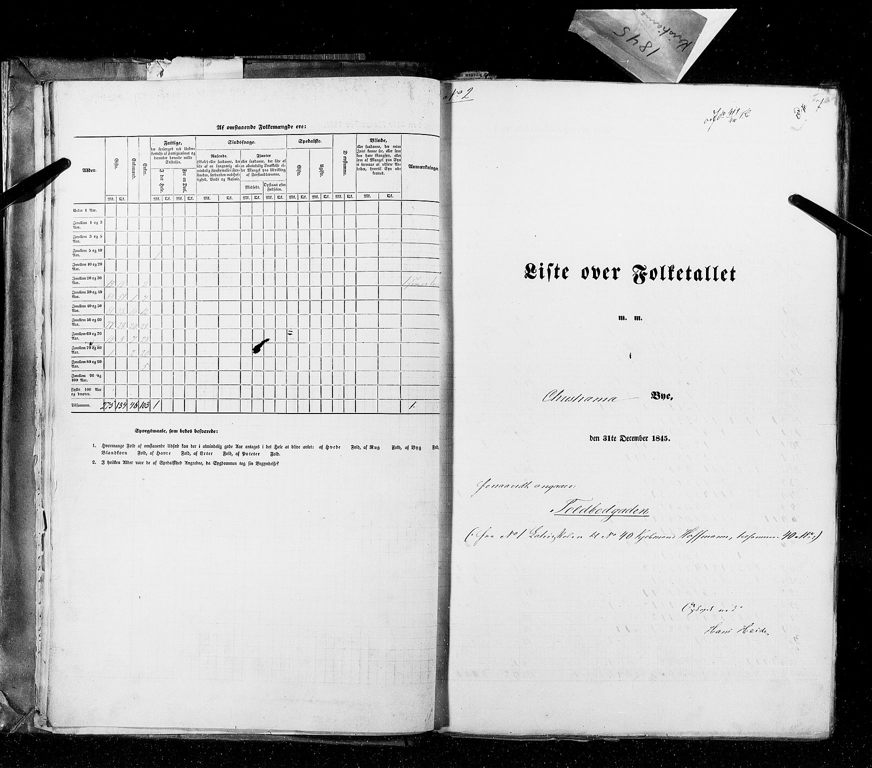 RA, Census 1845, vol. 10: Cities, 1845, p. 7