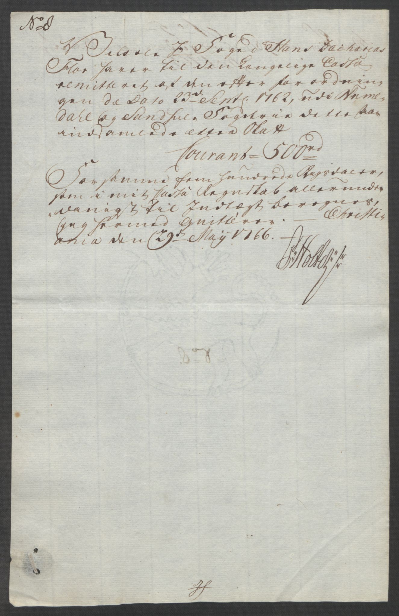 Rentekammeret inntil 1814, Reviderte regnskaper, Fogderegnskap, AV/RA-EA-4092/R24/L1672: Ekstraskatten Numedal og Sandsvær, 1762-1767, p. 288