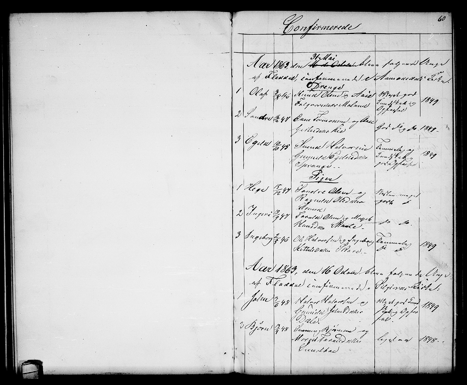 Seljord kirkebøker, SAKO/A-20/G/Gb/L0003: Parish register (copy) no. II 3, 1863-1884, p. 60
