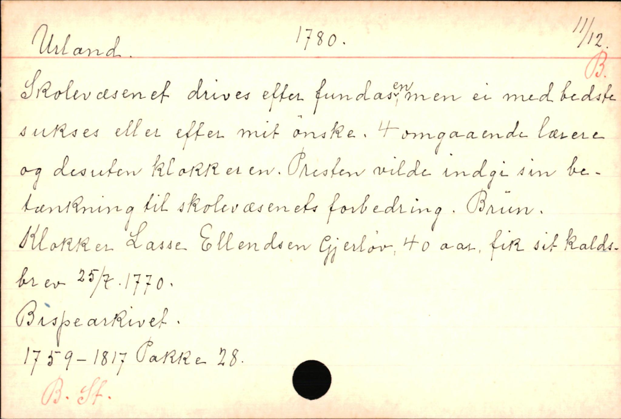 Haugen, Johannes - lærer, AV/SAB-SAB/PA-0036/01/L0001: Om klokkere og lærere, 1521-1904, p. 9160