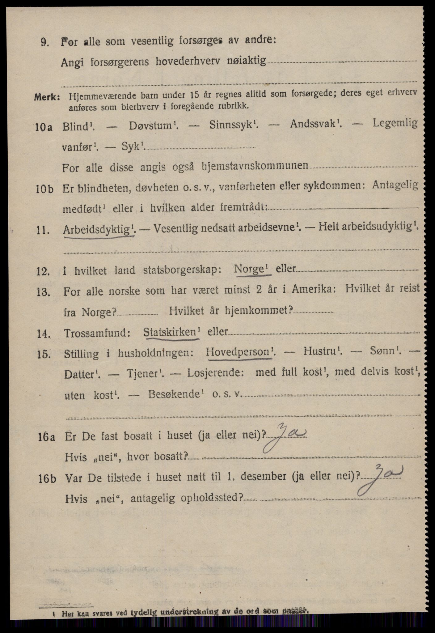 SAT, 1920 census for Aure, 1920, p. 929