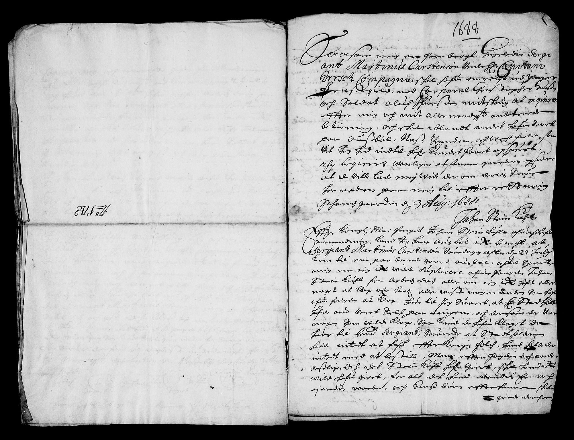 Stattholderembetet 1572-1771, AV/RA-EA-2870/Af/L0002: Avskrifter av vedlegg til originale supplikker, nummerert i samsvar med supplikkbøkene, 1687-1689, p. 185