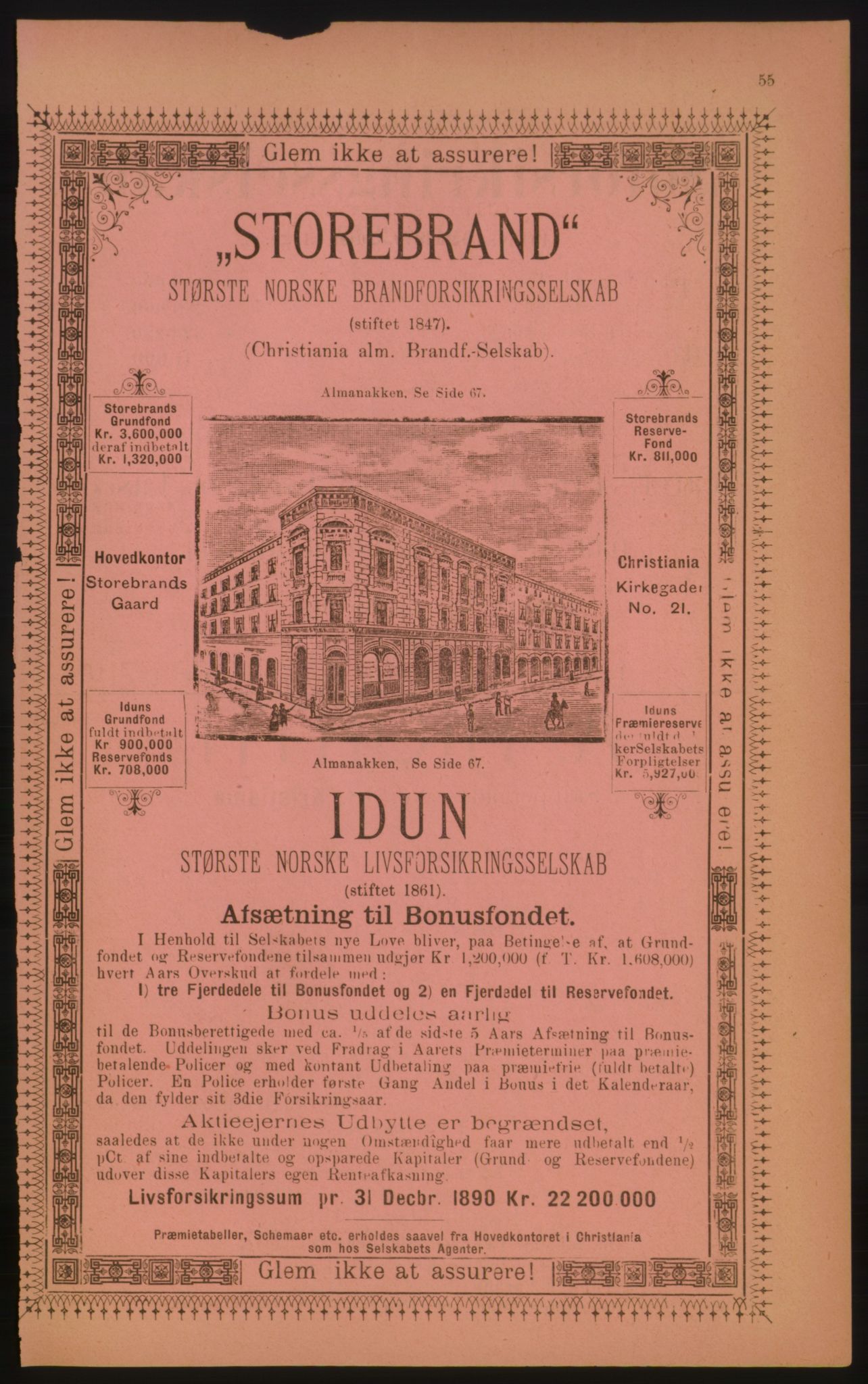 Kristiania/Oslo adressebok, PUBL/-, 1891, p. 55