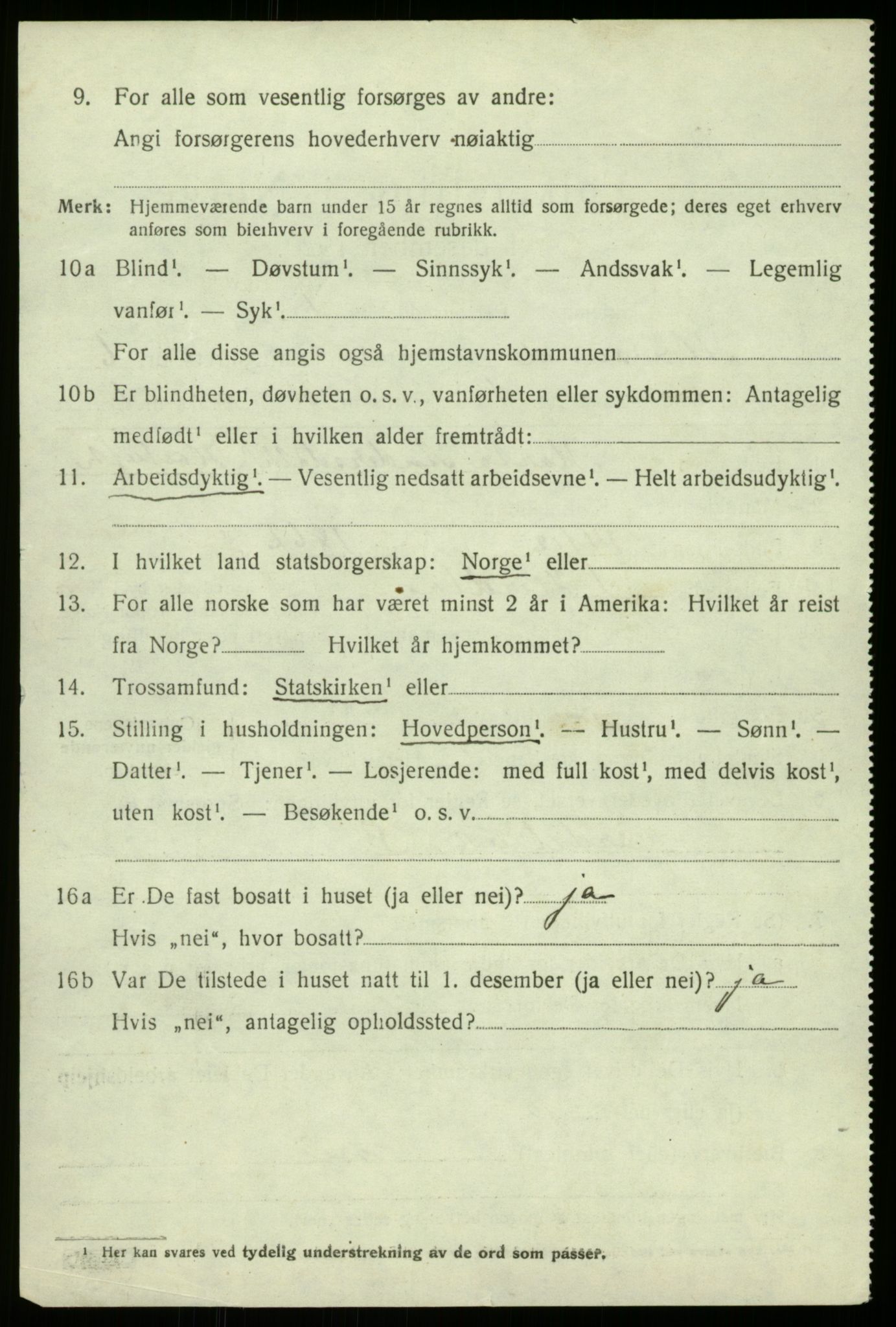 SAB, 1920 census for Alversund, 1920, p. 4457