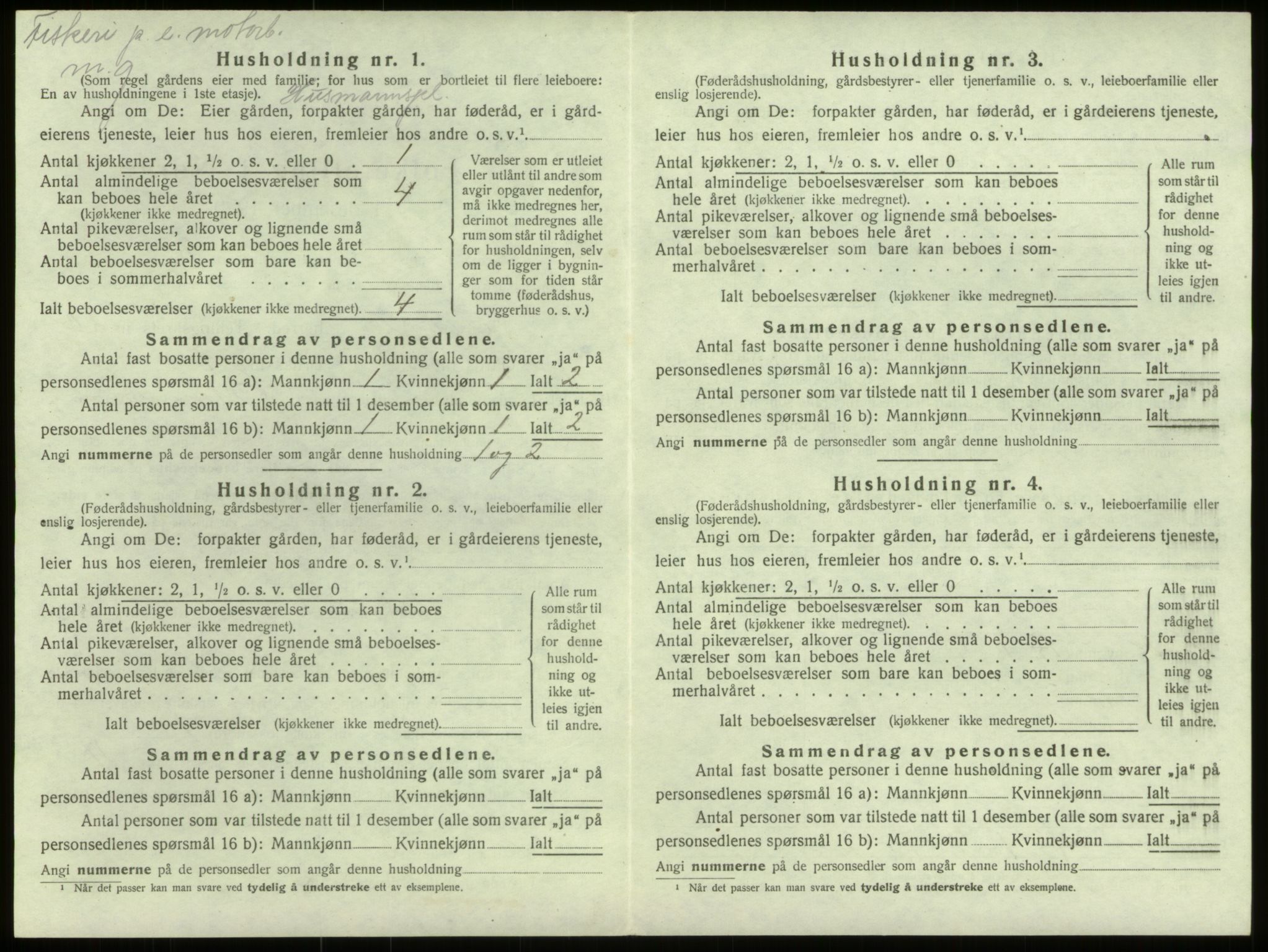 SAB, 1920 census for Selje, 1920, p. 1169