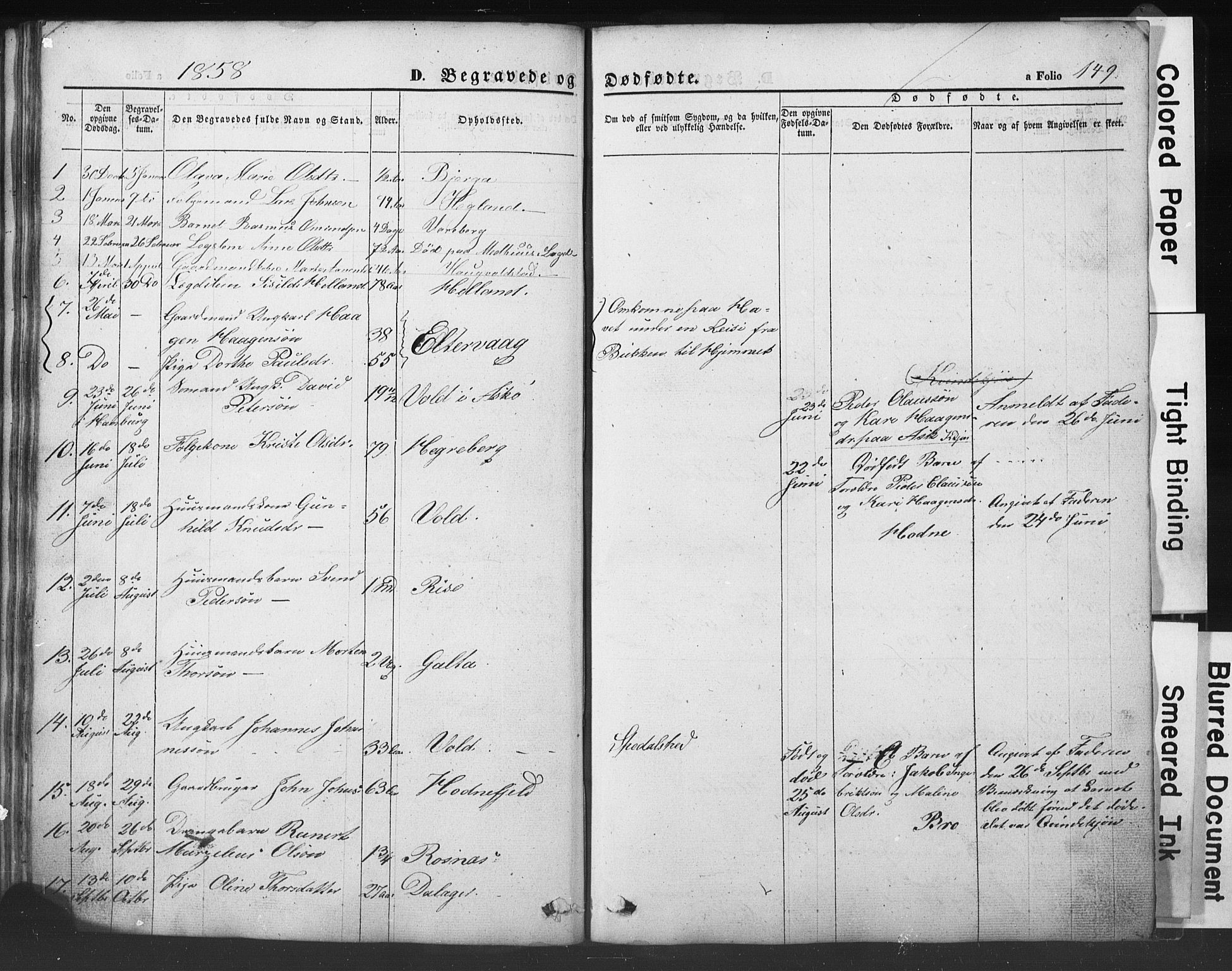 Rennesøy sokneprestkontor, SAST/A -101827/H/Ha/Hab/L0002: Parish register (copy) no. B 2, 1852-1880, p. 149