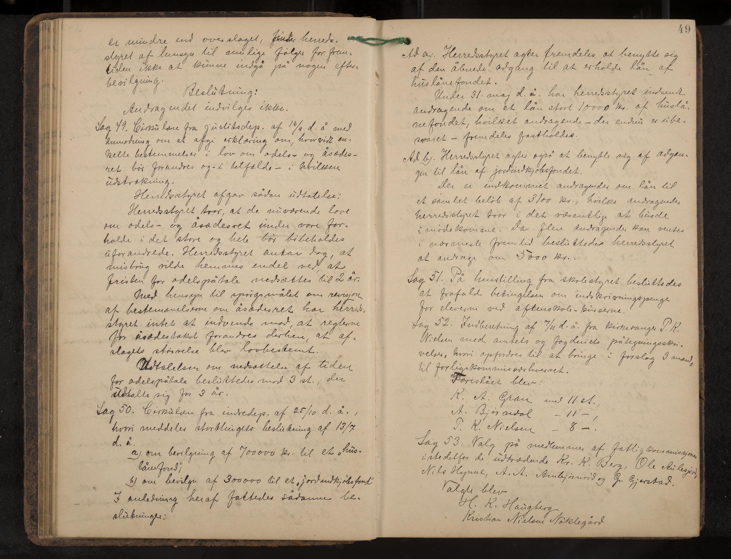 Andebu formannskap og sentraladministrasjon, IKAK/0719021-1/A/Aa/L0003: Møtebok, 1892-1908, p. 49