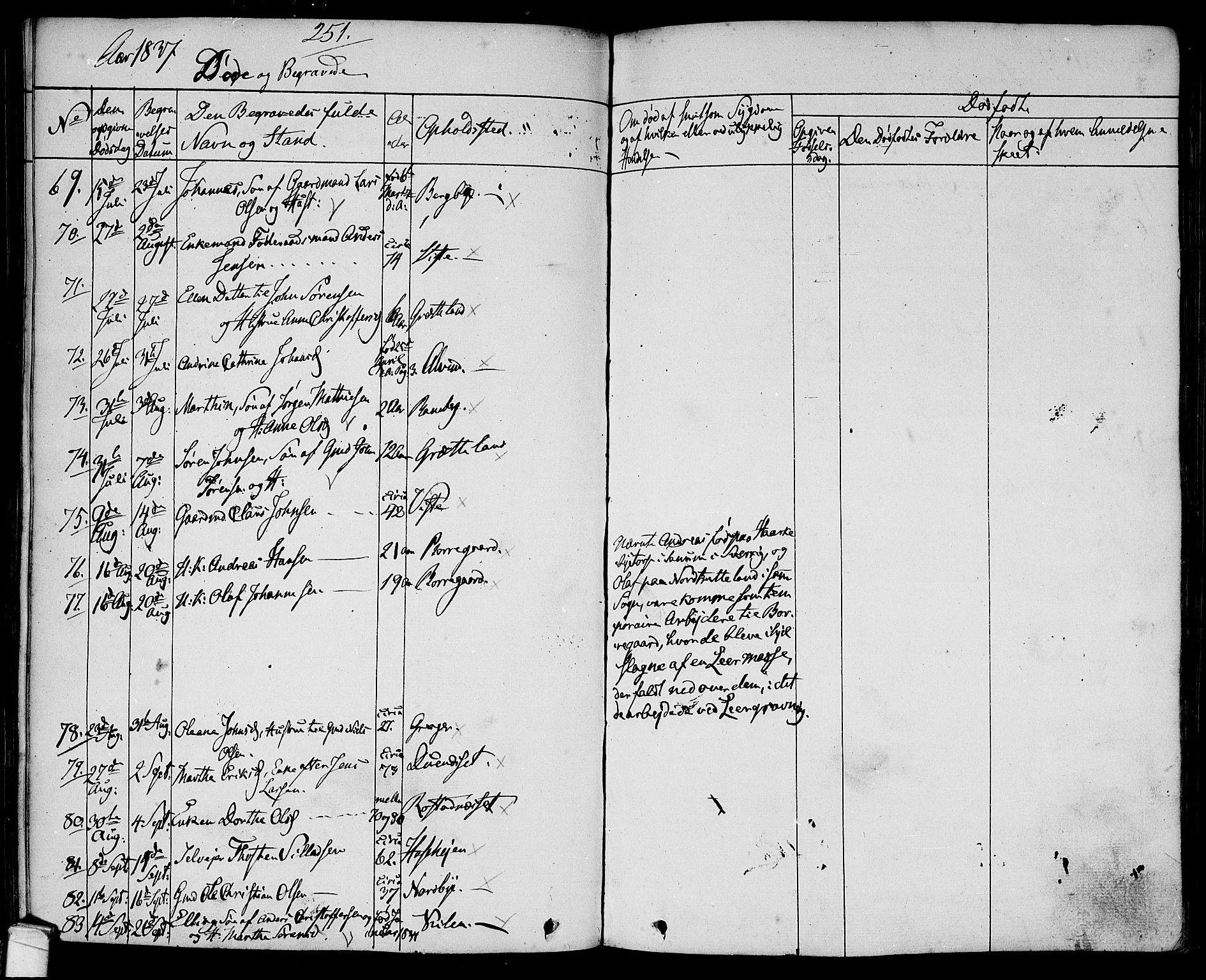 Tune prestekontor Kirkebøker, AV/SAO-A-2007/F/Fa/L0008: Parish register (official) no. 8, 1837-1841, p. 251