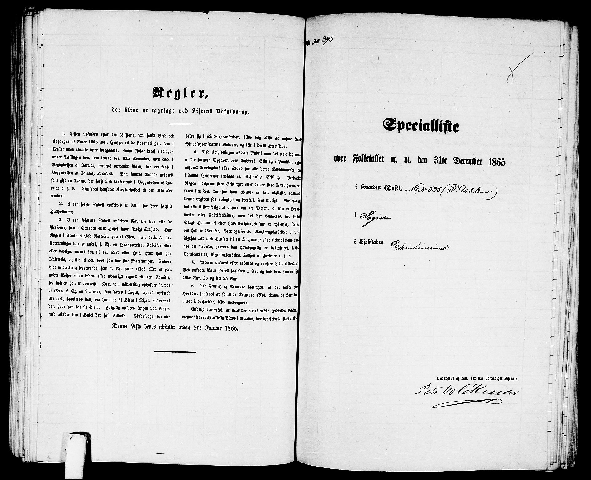 RA, 1865 census for Kristiansund/Kristiansund, 1865, p. 811