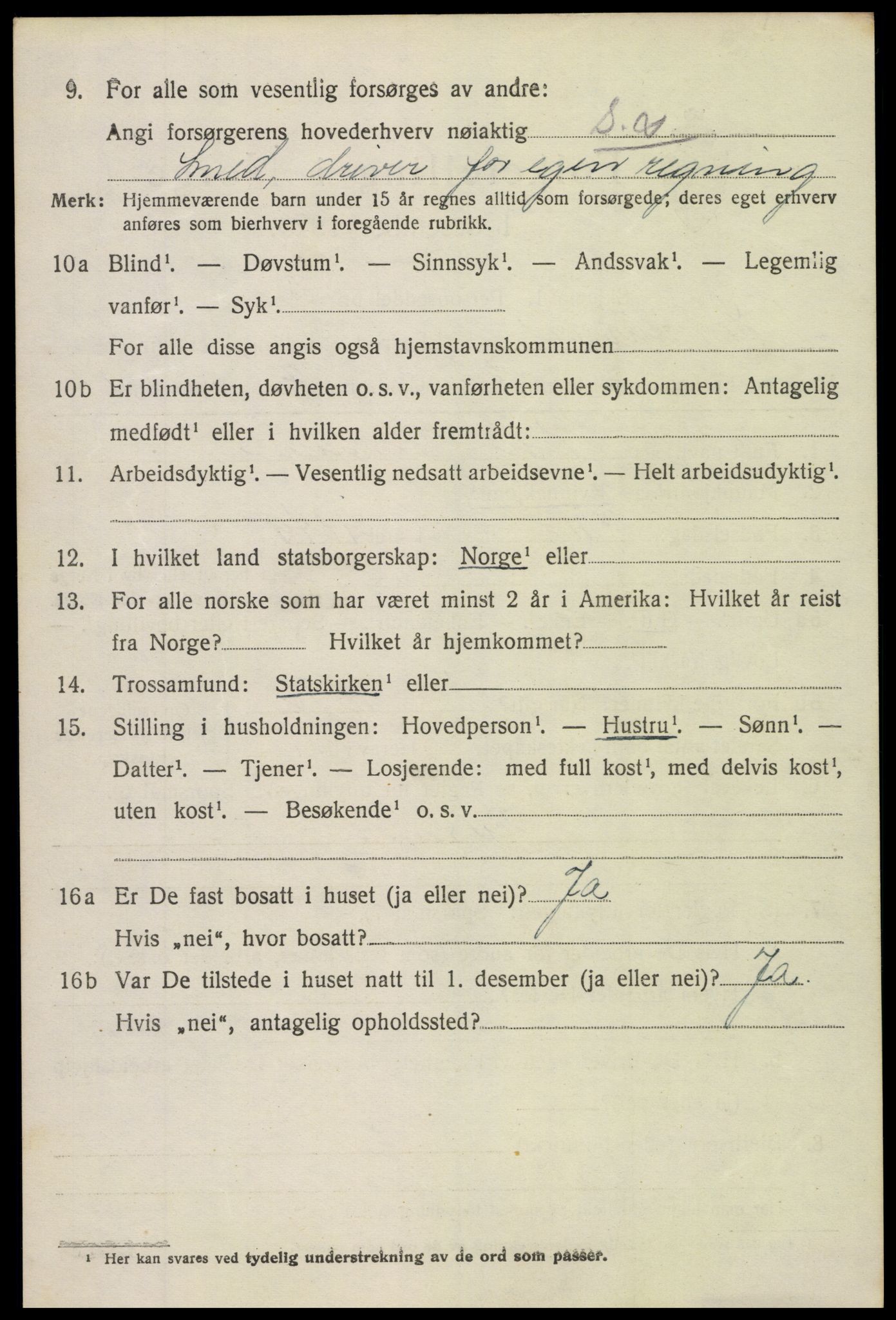 SAH, 1920 census for Sør-Aurdal, 1920, p. 7462