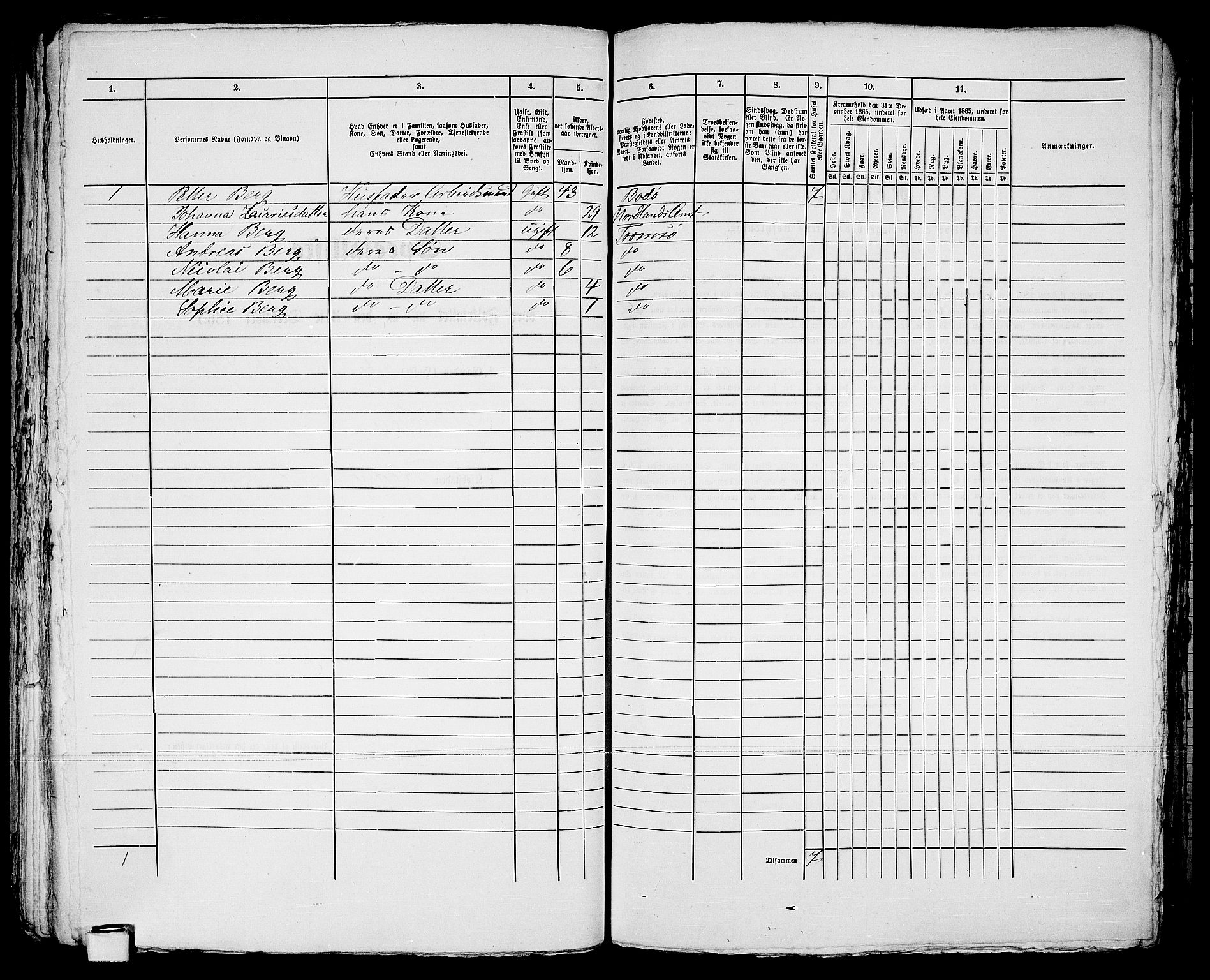 RA, 1865 census for Tromsø, 1865, p. 579