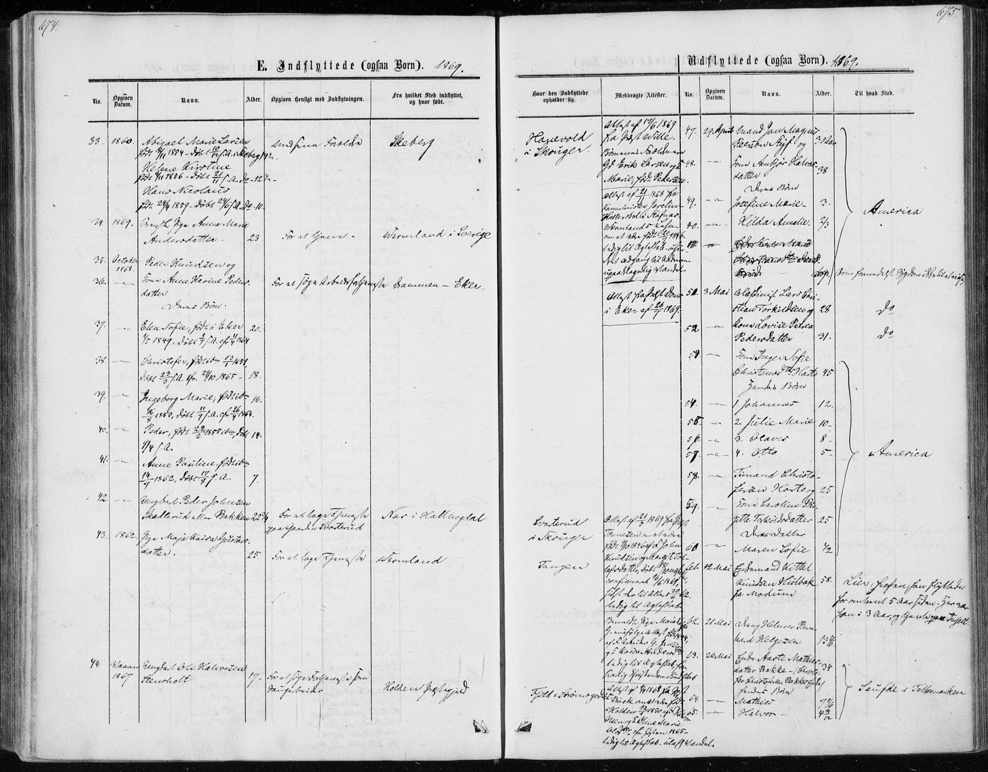 Skoger kirkebøker, SAKO/A-59/F/Fa/L0004: Parish register (official) no. I 4, 1862-1872, p. 674-675