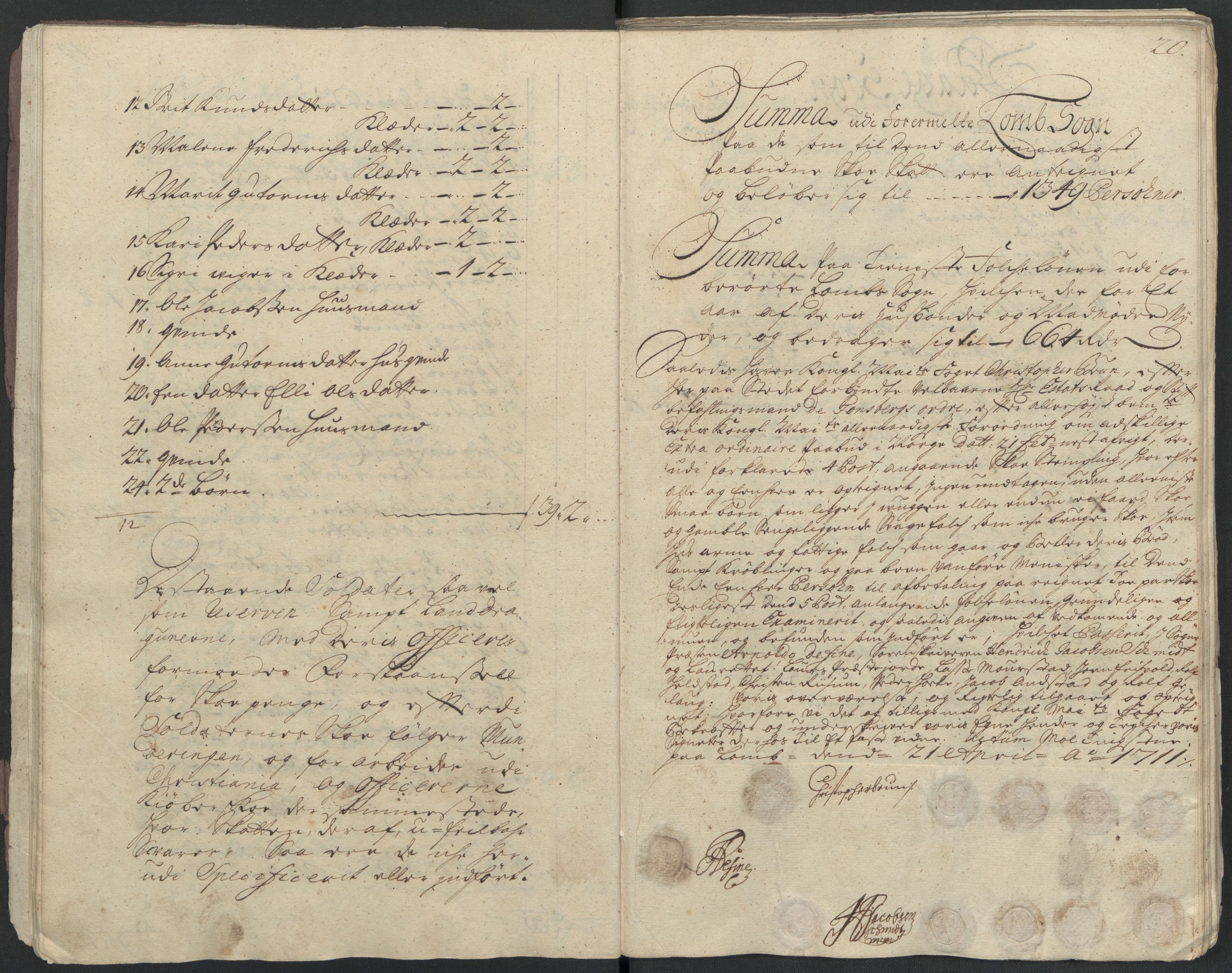 Rentekammeret inntil 1814, Reviderte regnskaper, Fogderegnskap, AV/RA-EA-4092/R17/L1180: Fogderegnskap Gudbrandsdal, 1711, p. 186