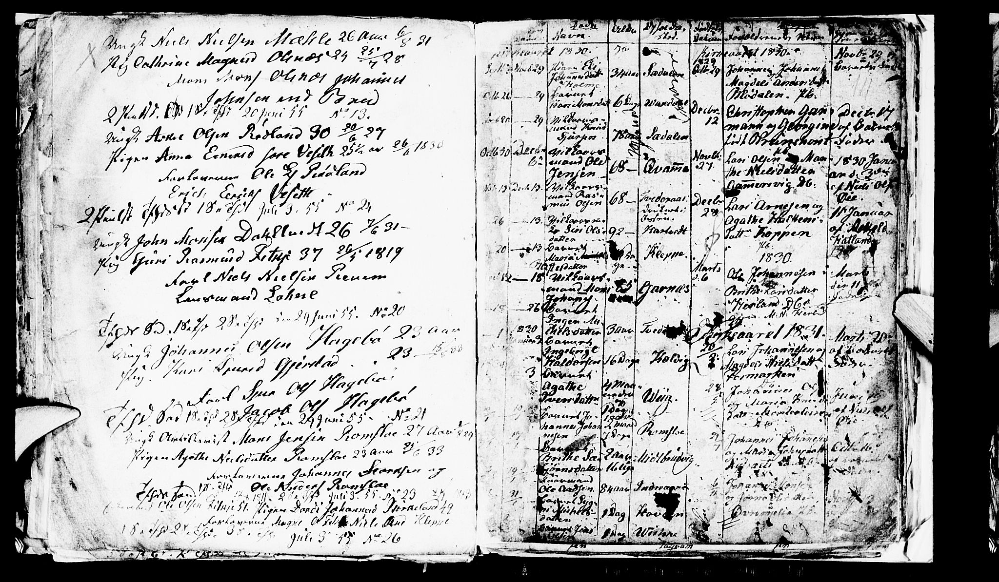 Haus sokneprestembete, SAB/A-75601/H/Hab: Parish register (copy) no. A 1, 1830-1855, p. 111