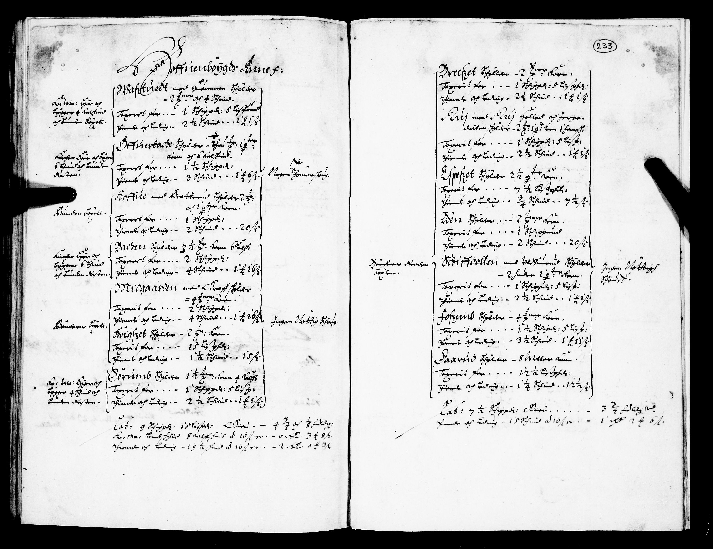 Rentekammeret inntil 1814, Realistisk ordnet avdeling, AV/RA-EA-4070/N/Nb/Nba/L0026: Nedre og Øvre Telemark fogderi, 1667, p. 232b-233a