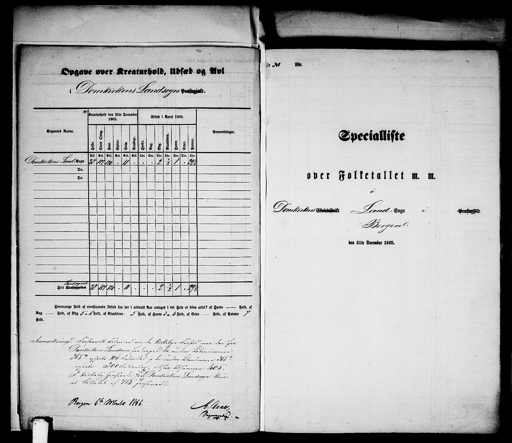 RA, 1865 census for Bergen Landdistrikt/Domkirken og Korskirken, 1865, p. 5