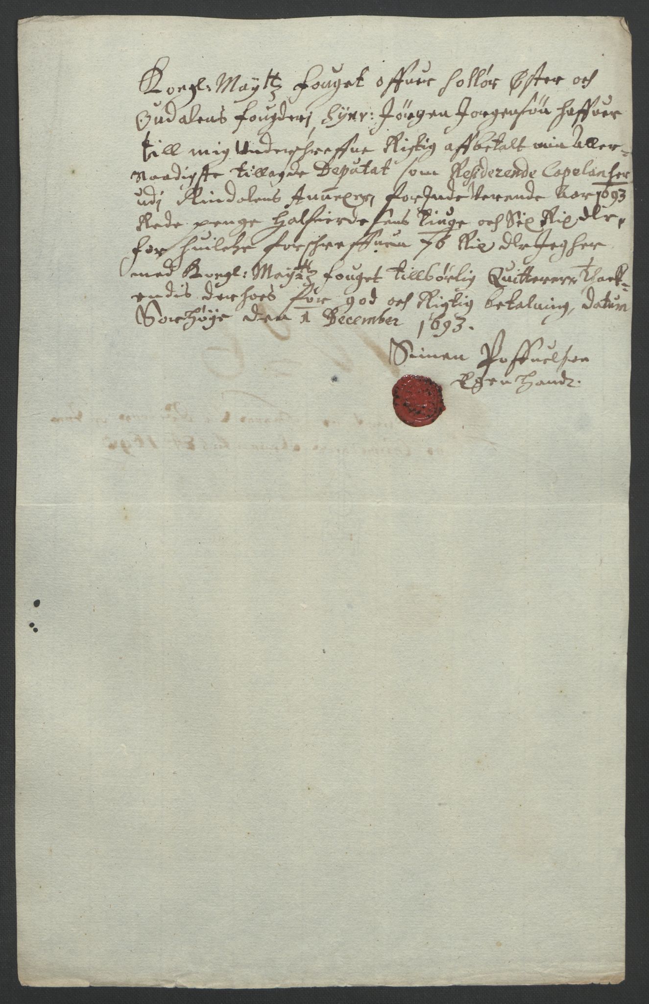 Rentekammeret inntil 1814, Reviderte regnskaper, Fogderegnskap, AV/RA-EA-4092/R13/L0831: Fogderegnskap Solør, Odal og Østerdal, 1693, p. 269