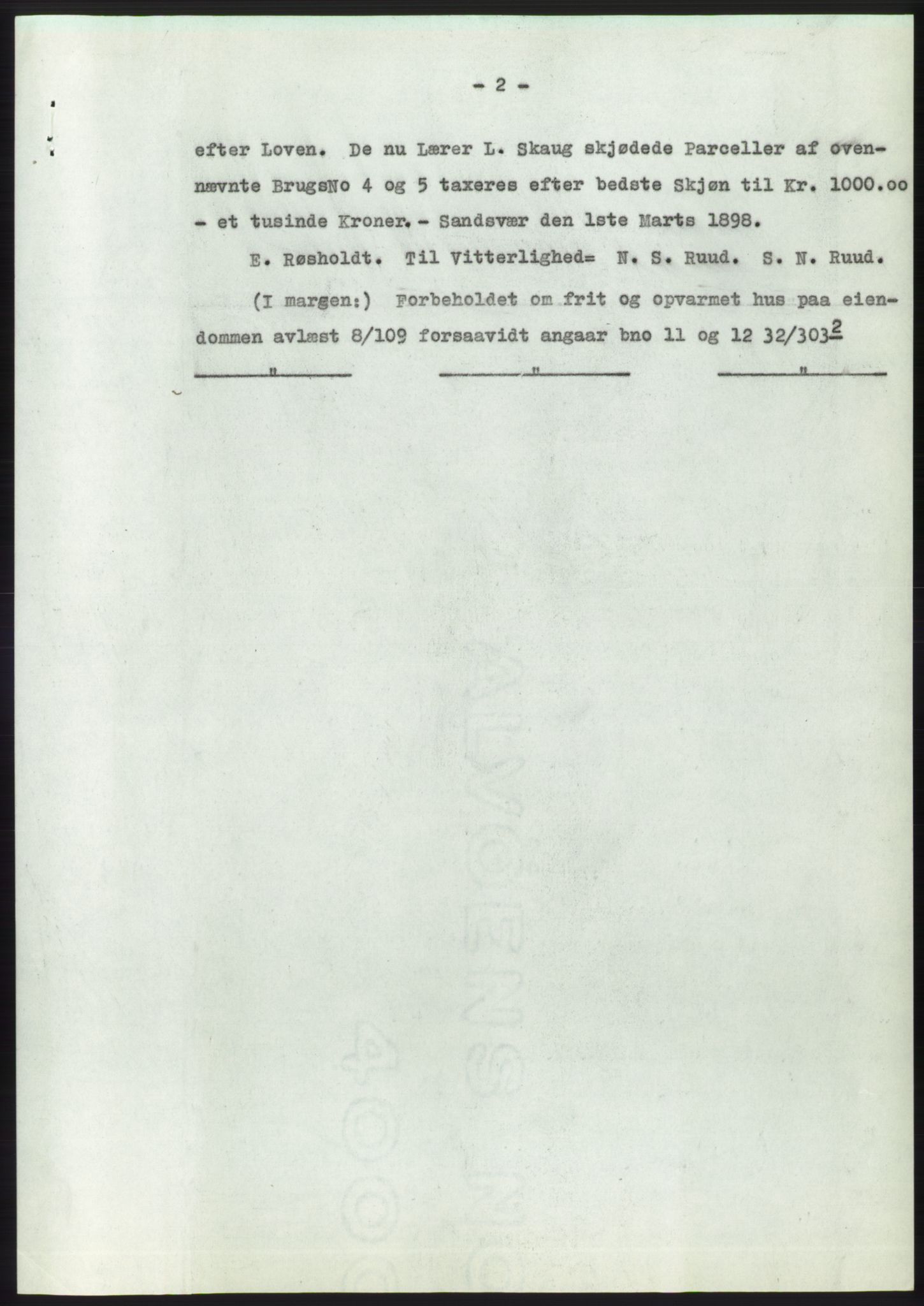 Statsarkivet i Kongsberg, AV/SAKO-A-0001/E/Ee/L0021: Avskrifter, SAO jnr. 51/1961 - 500/1961, 1961, p. 3