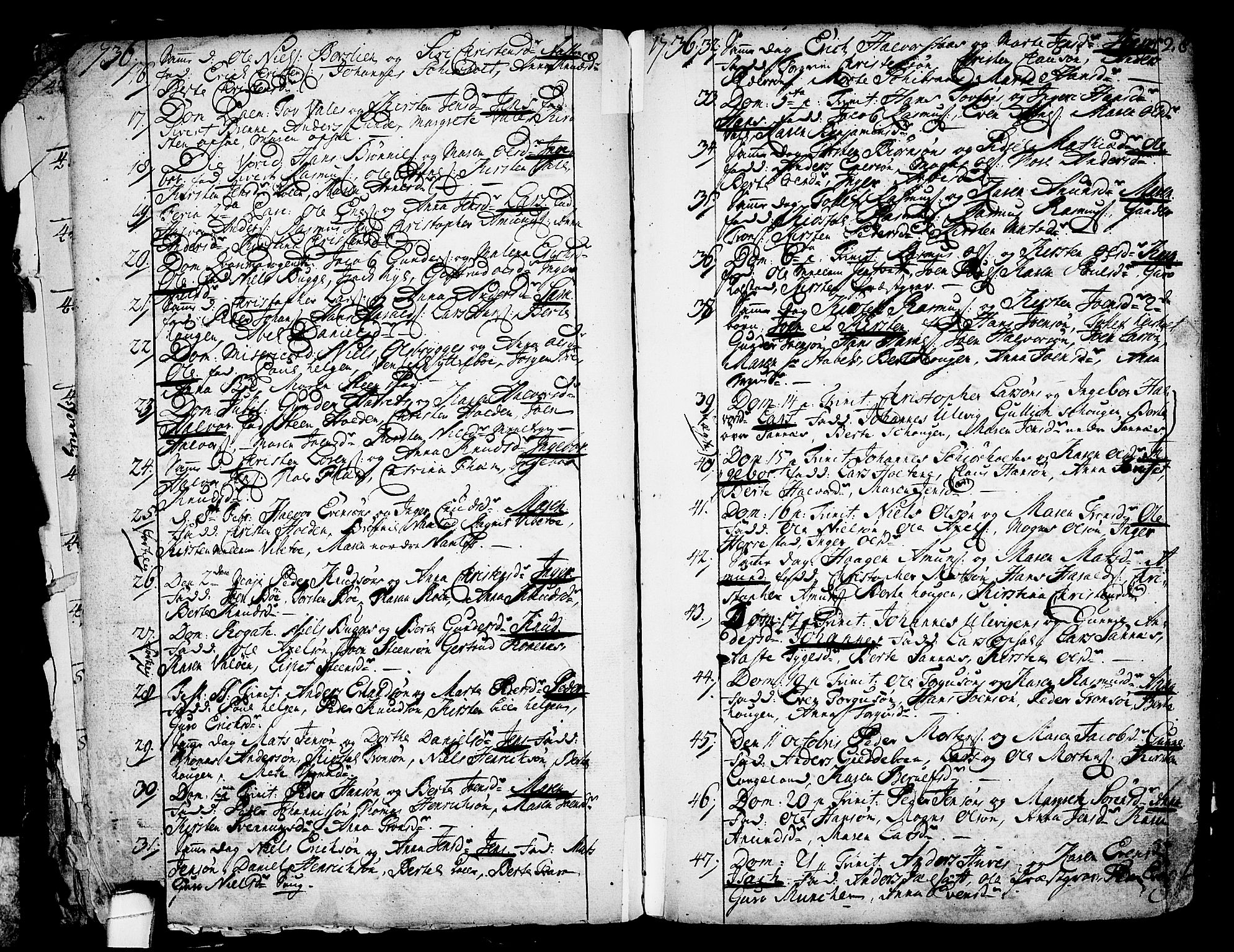 Holla kirkebøker, AV/SAKO-A-272/F/Fa/L0001: Parish register (official) no. 1, 1717-1779, p. 28