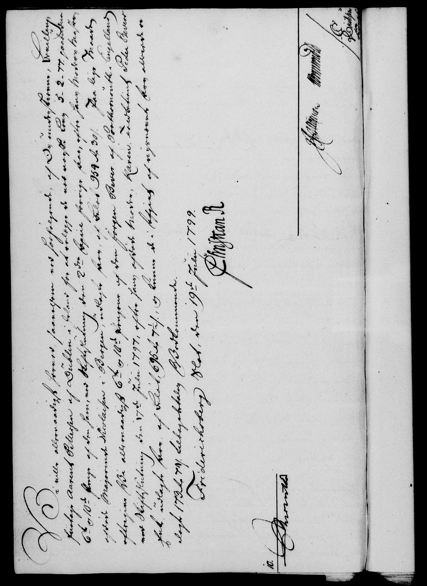 Rentekammeret, Kammerkanselliet, RA/EA-3111/G/Gf/Gfa/L0081: Norsk relasjons- og resolusjonsprotokoll (merket RK 52.81), 1799, p. 447