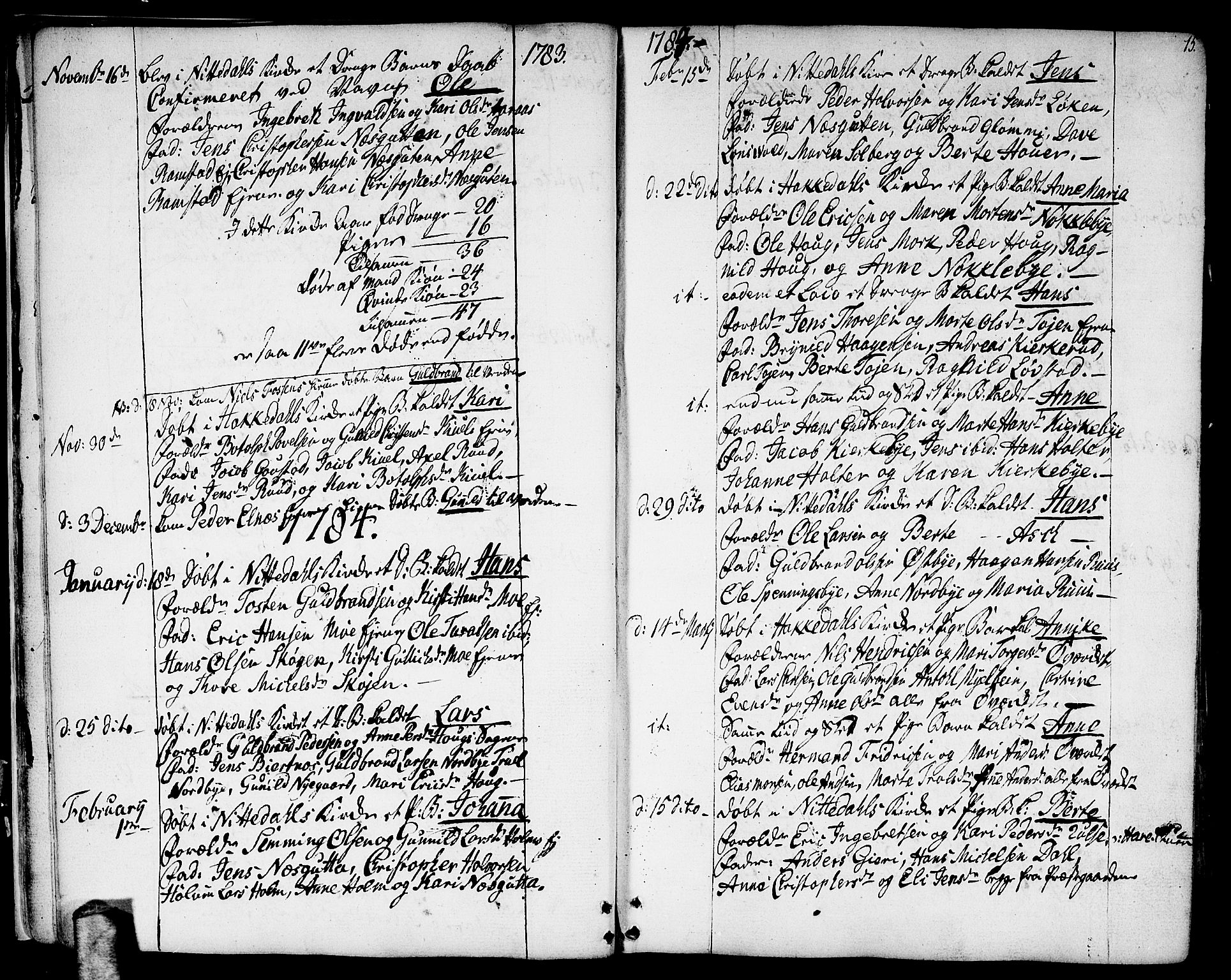 Nittedal prestekontor Kirkebøker, AV/SAO-A-10365a/F/Fa/L0002: Parish register (official) no. I 2, 1779-1814, p. 15