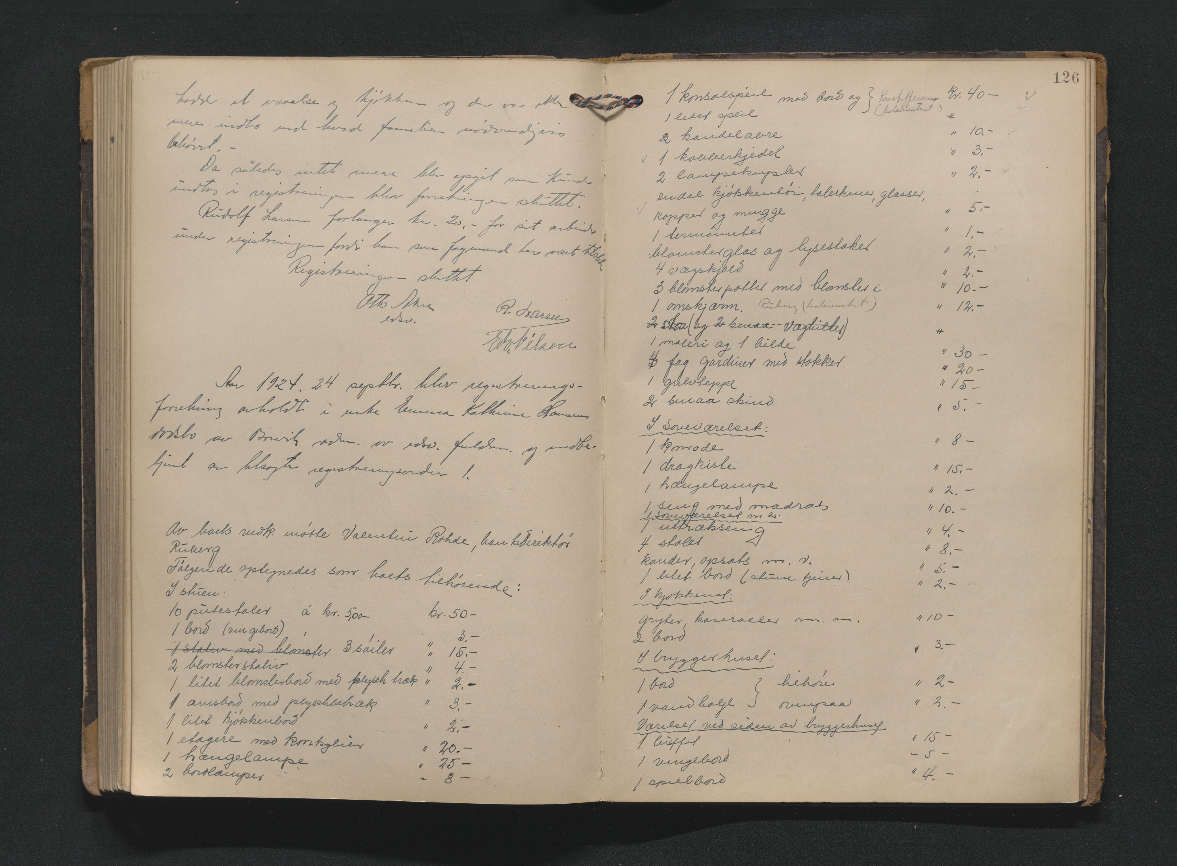 Bamble sorenskriveri, AV/SAKO-A-214/H/Hb/Hbb/Hbbe/L0001: Skifteregisreringsprotokoll, 1903-1929, p. 125b-126a