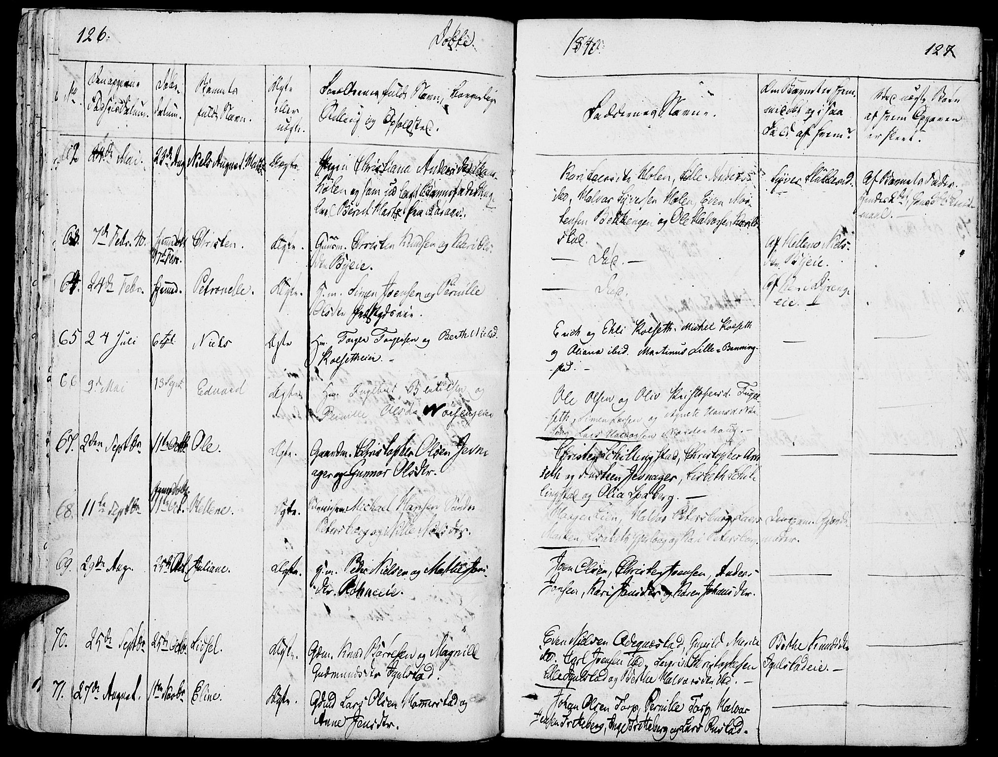 Løten prestekontor, SAH/PREST-022/K/Ka/L0006: Parish register (official) no. 6, 1832-1849, p. 126-127