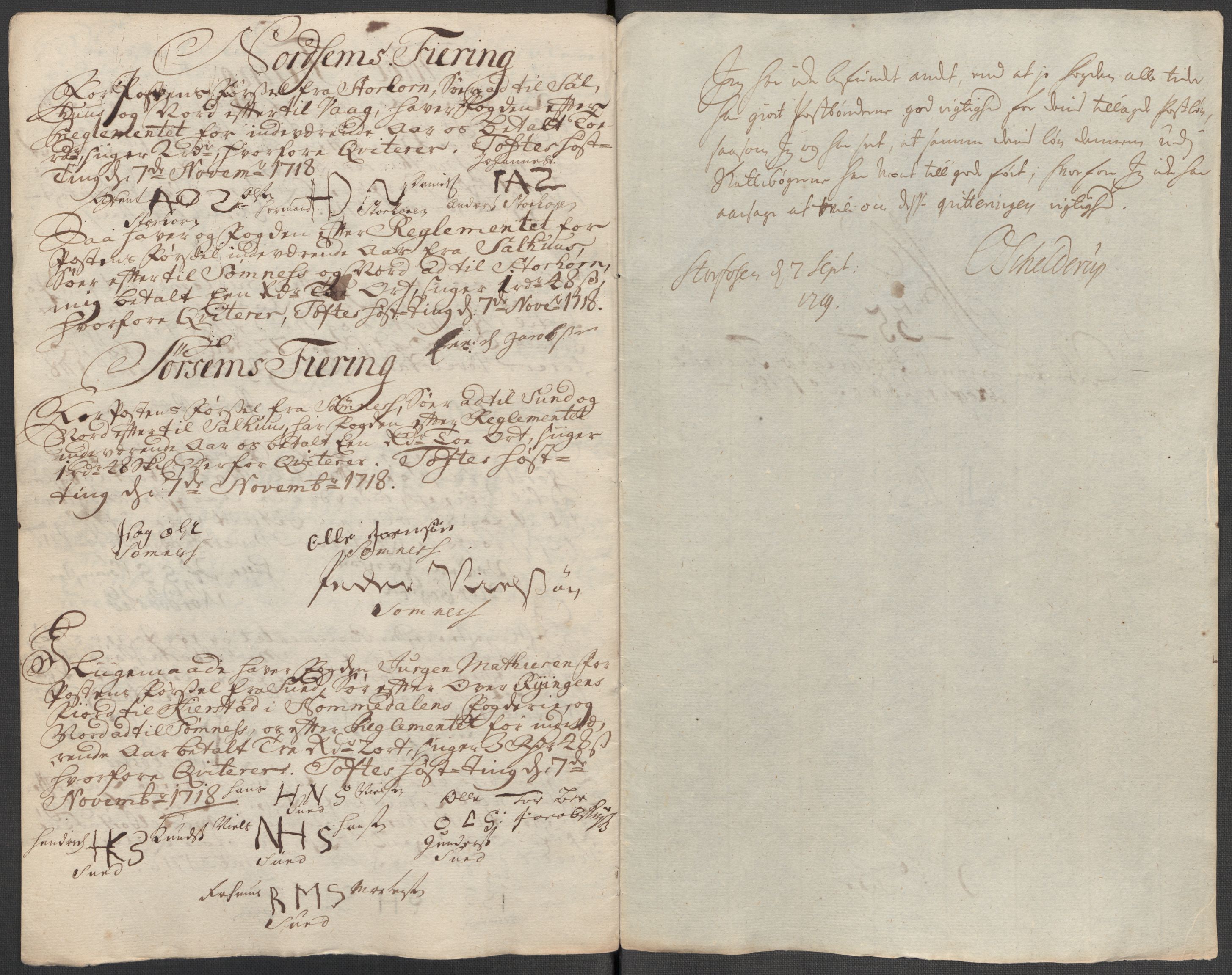 Rentekammeret inntil 1814, Reviderte regnskaper, Fogderegnskap, AV/RA-EA-4092/R65/L4516: Fogderegnskap Helgeland, 1718, p. 258