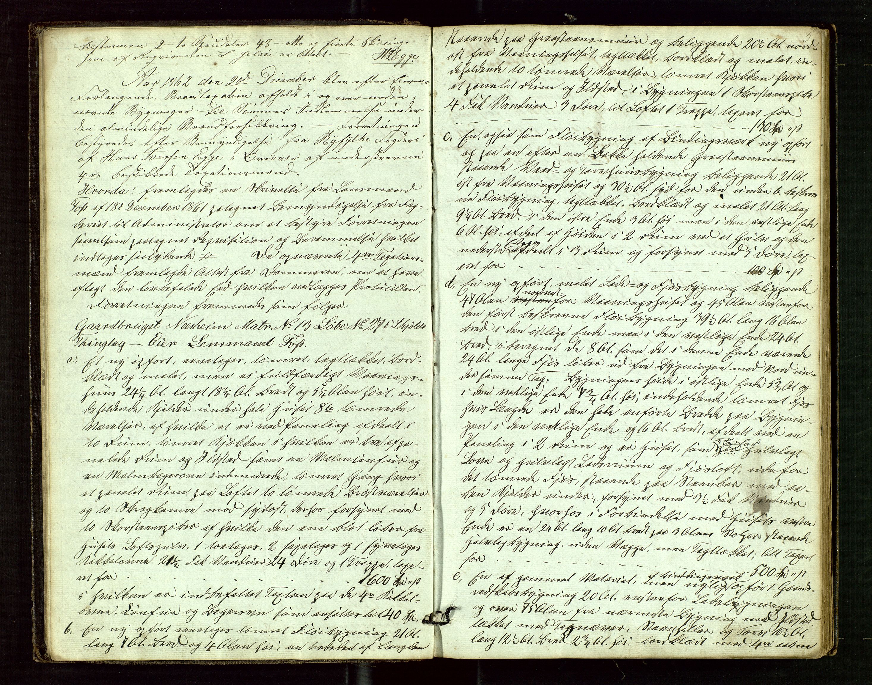 Skjold lensmannskontor, AV/SAST-A-100182/Goa/L0001: "Brandtaxations-Protocol for Skjold Thinglaug i Ryfylke", 1853-1890, p. 4b-5a