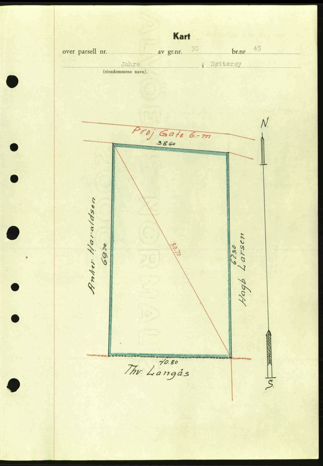 Tønsberg sorenskriveri, AV/SAKO-A-130/G/Ga/Gaa/L0016: Mortgage book no. A16, 1944-1945, Diary no: : 1923/1944