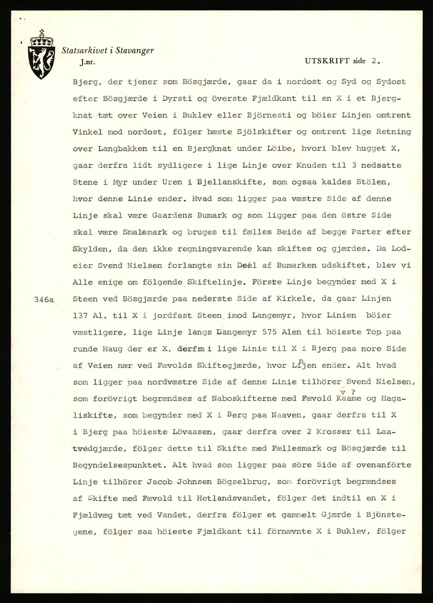 Statsarkivet i Stavanger, SAST/A-101971/03/Y/Yj/L0033: Avskrifter sortert etter gårdsnavn: Hausland - Helgeland i Avaldsnes, 1750-1930, p. 370